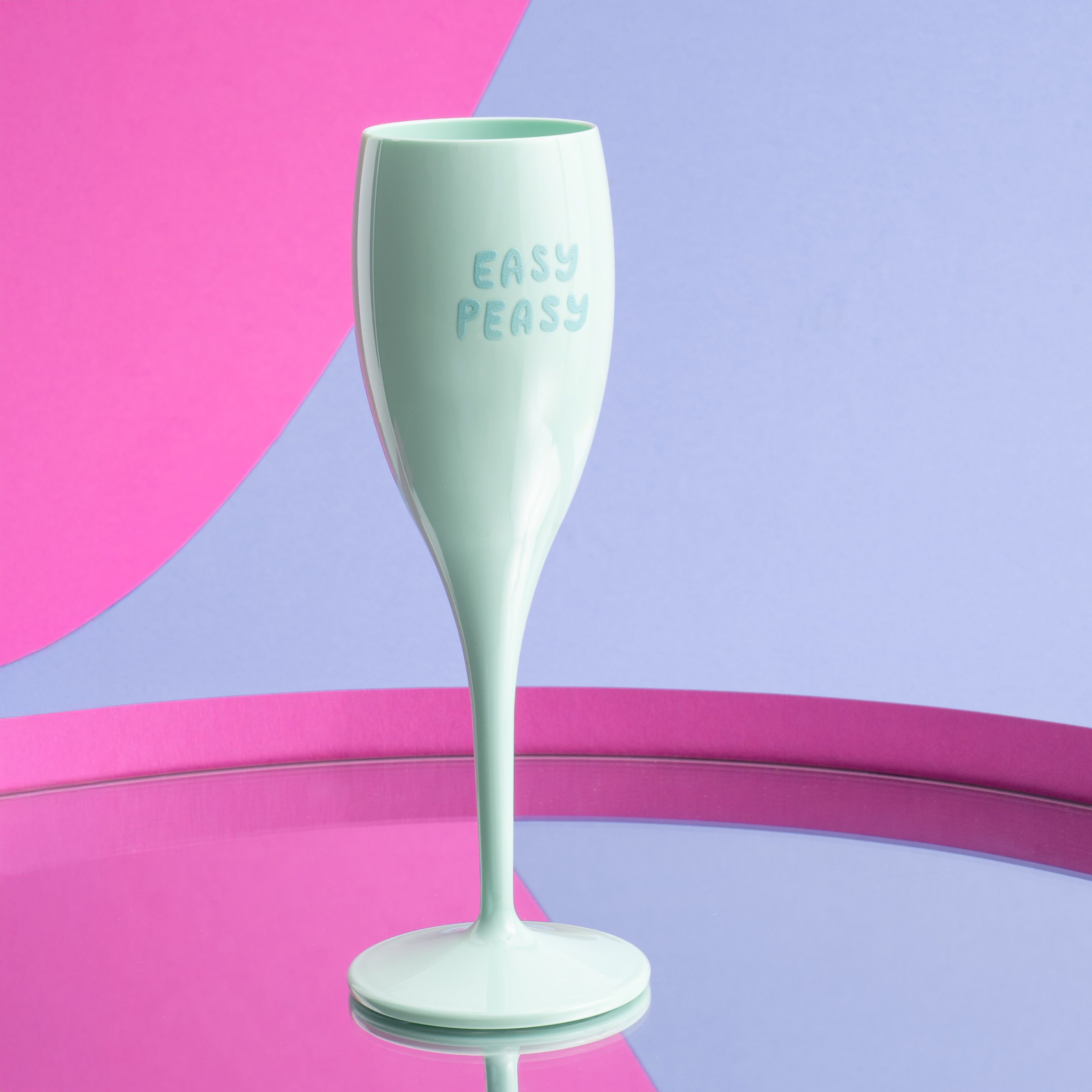 Glas mit Druck CHEERS No. 1 EASY PEASY