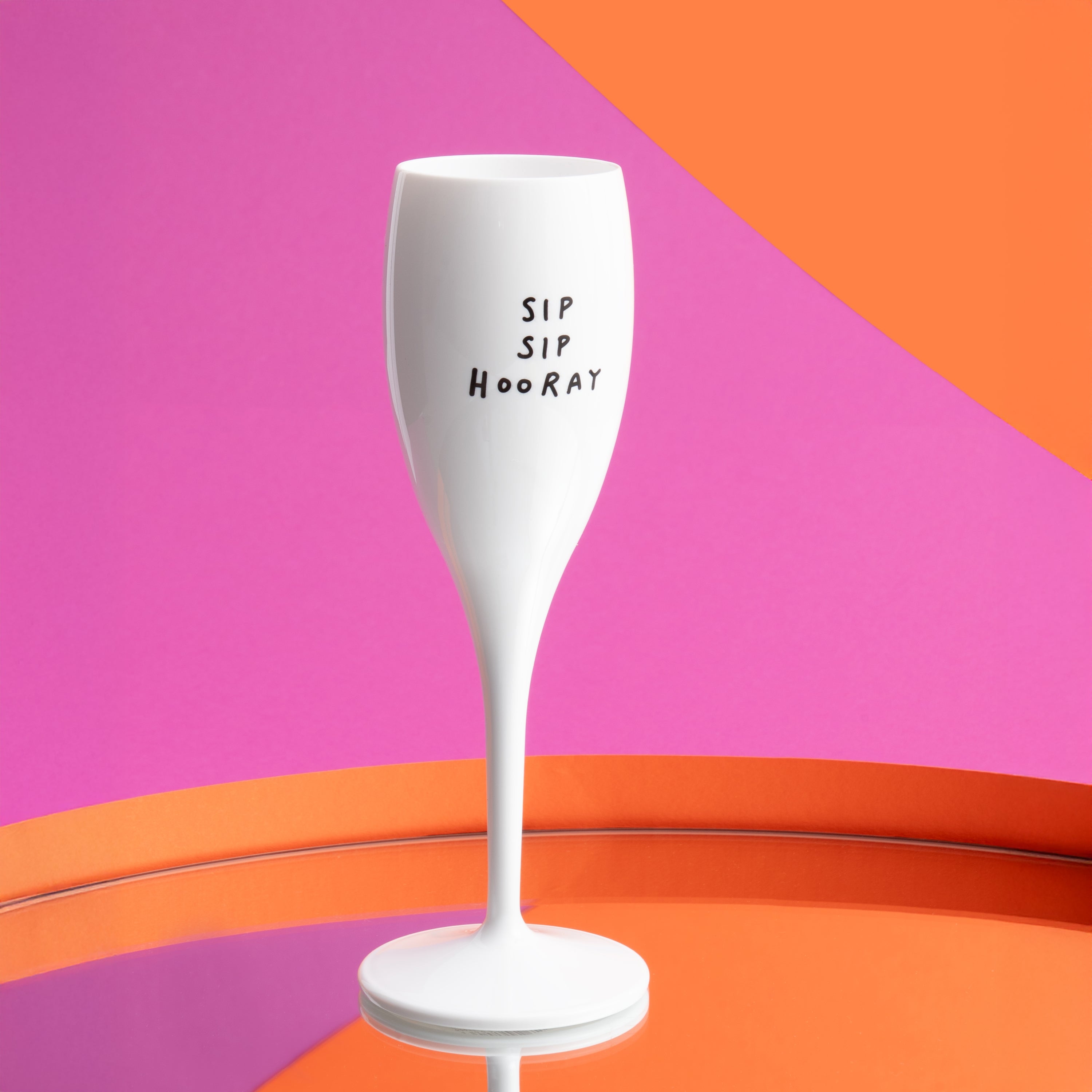 Glas mit Druck CHEERS No. 1 SIP SIP HOORAY