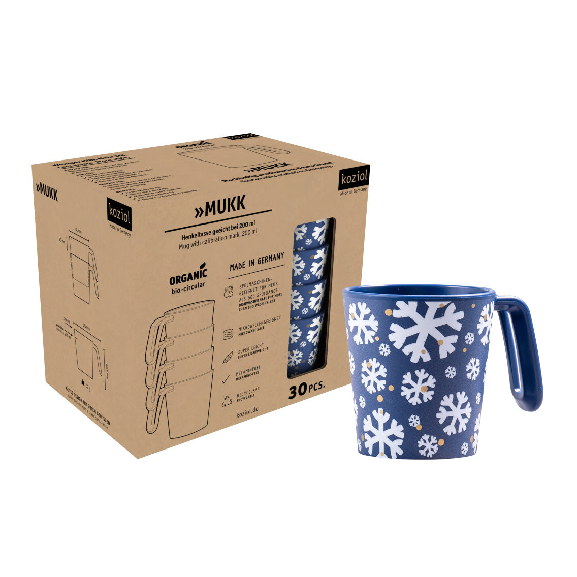 Henkeltasse MUKK SNOWGLOW 30er-Set