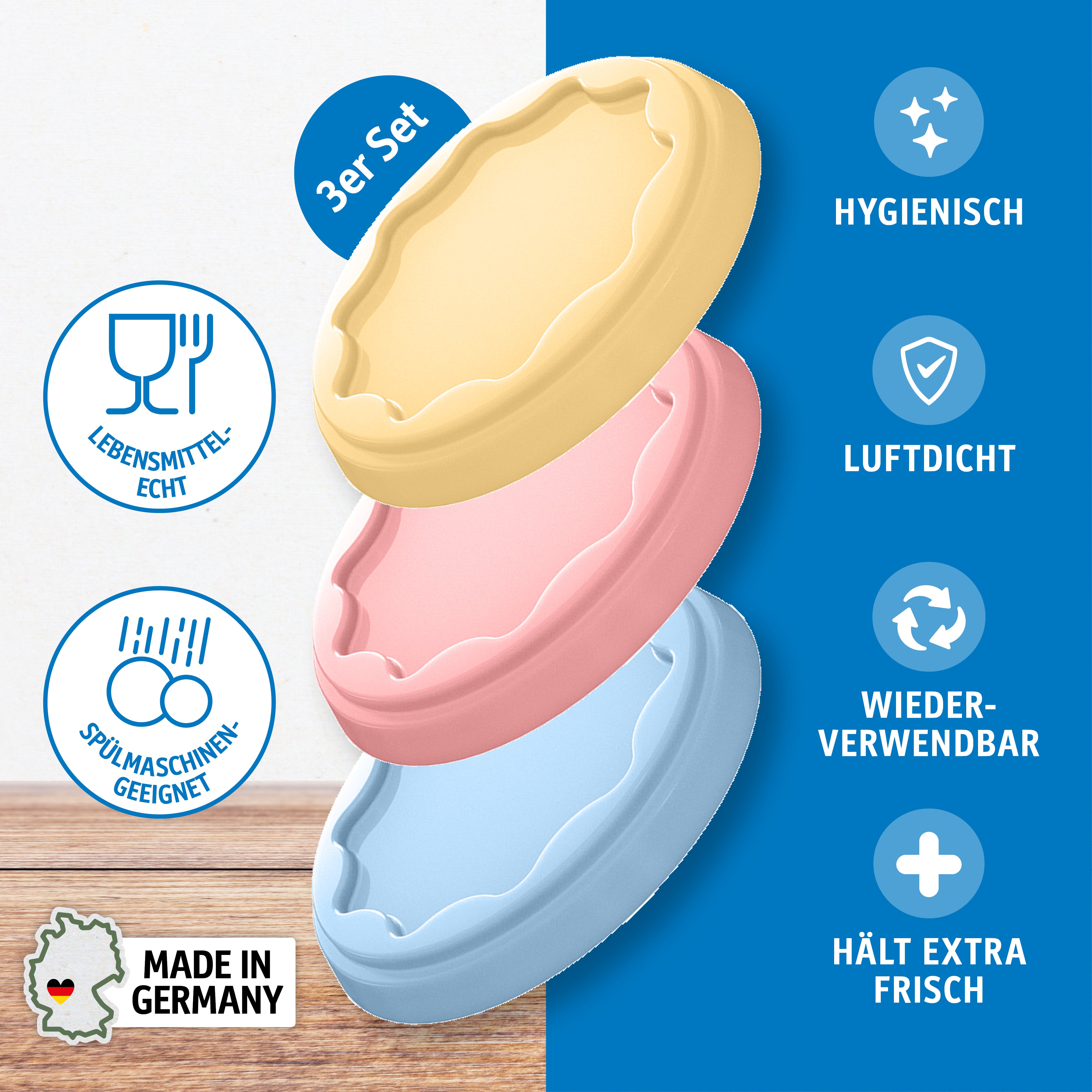 Frischedeckel FRESH 3er-Set