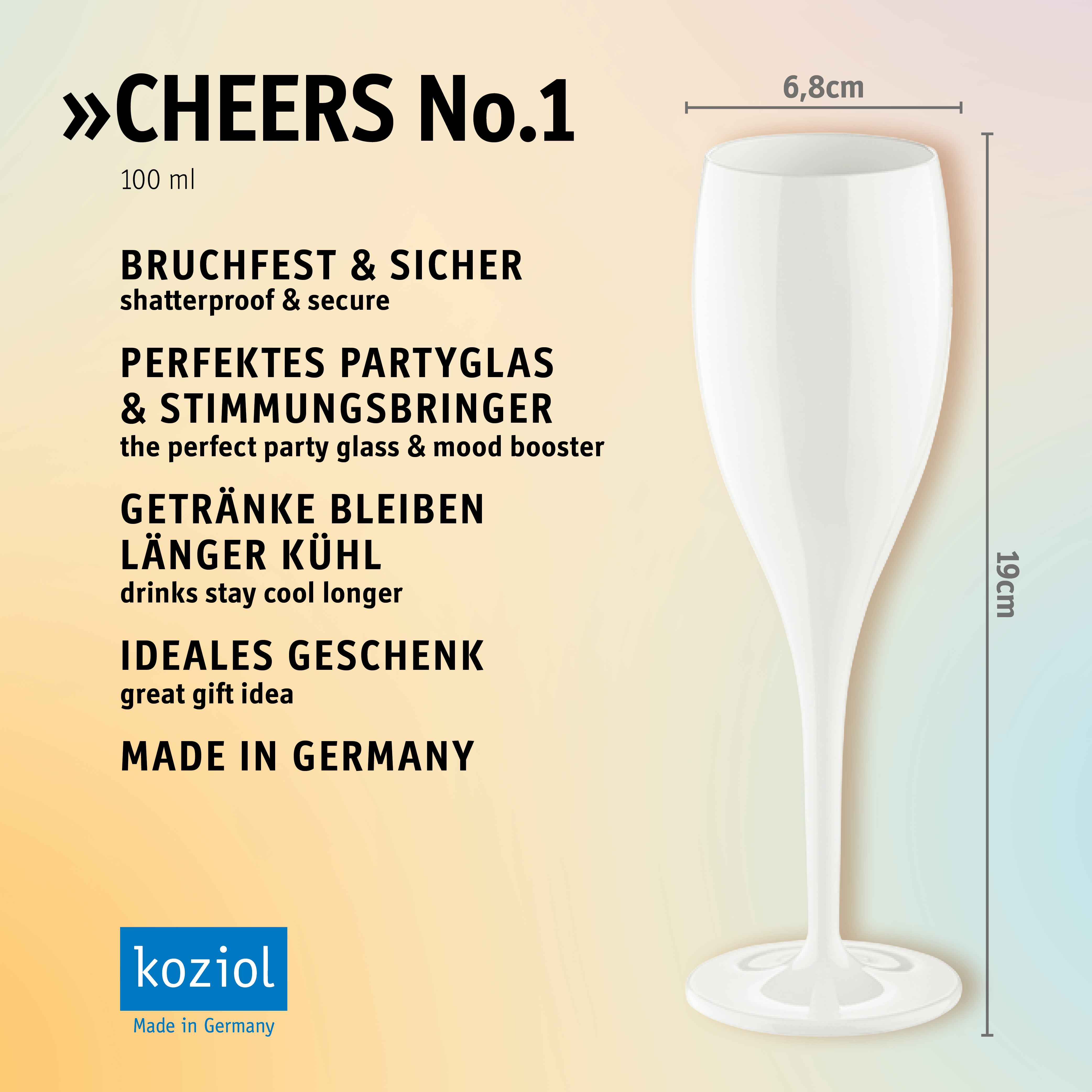 Glas mit Druck CHEERS No. 1 GOOD MOOD CLUB