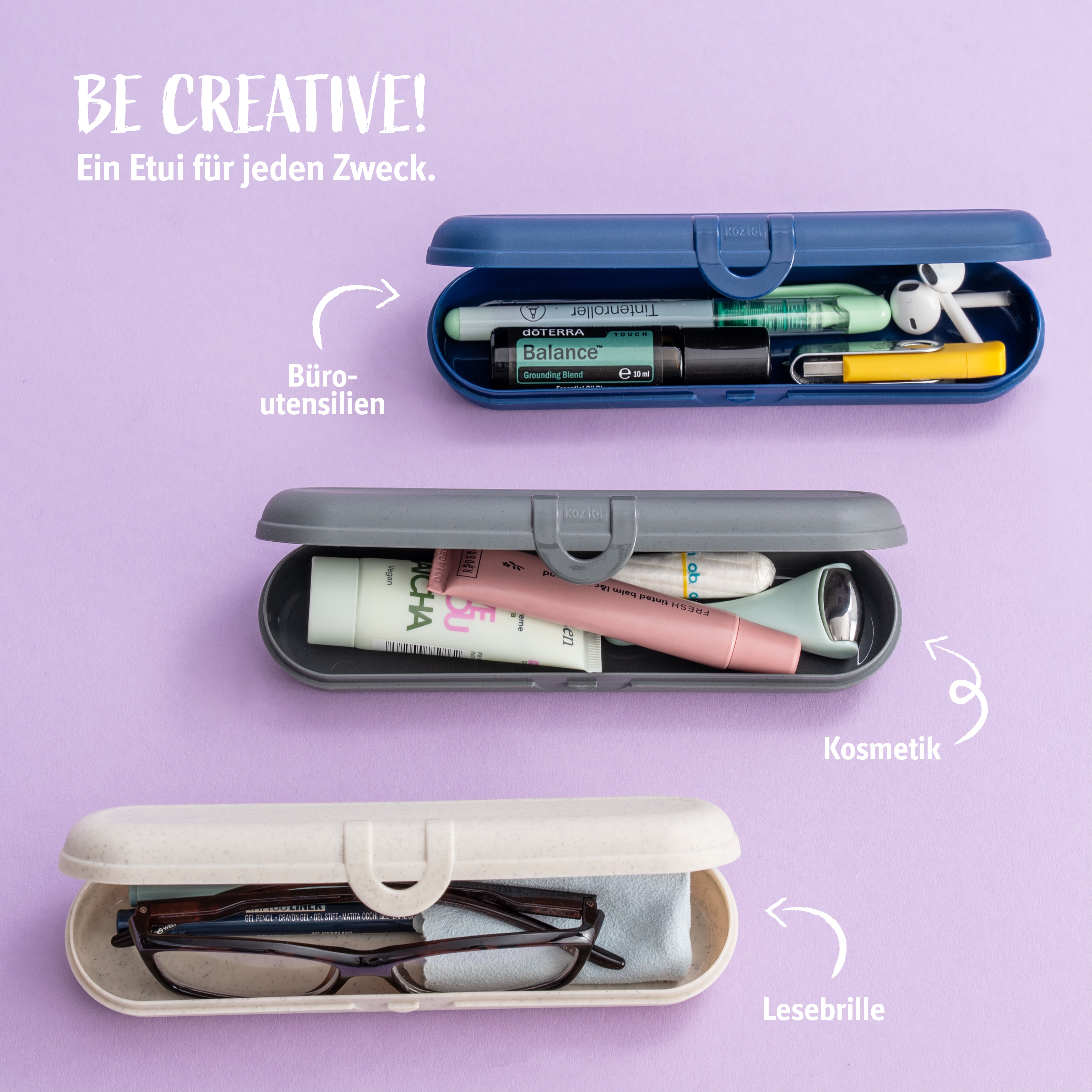 Besteck Etui + Besteckset 3 teilig TWIST READY