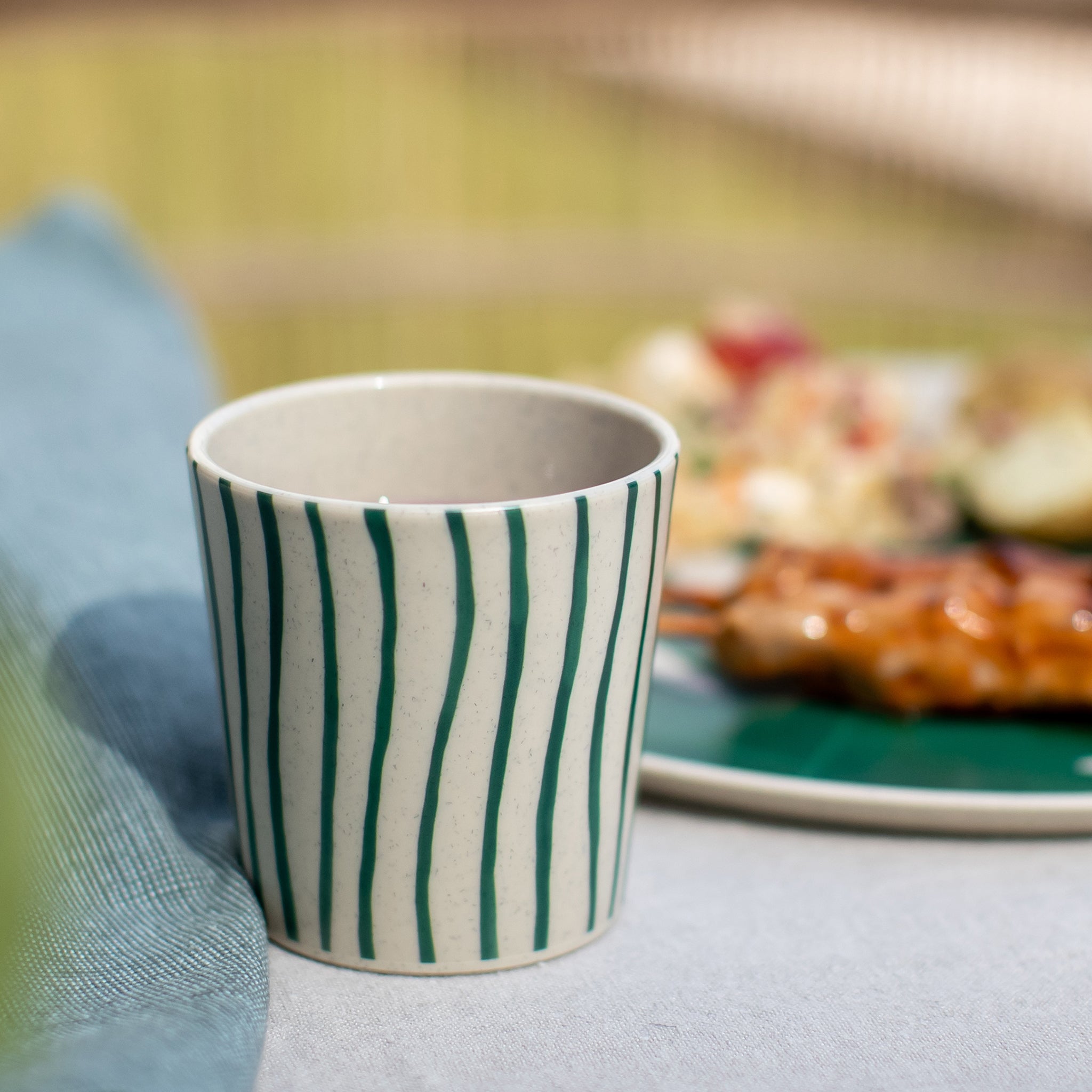 koziol Becher CONNECT CUP S MONSTERA STRIPES