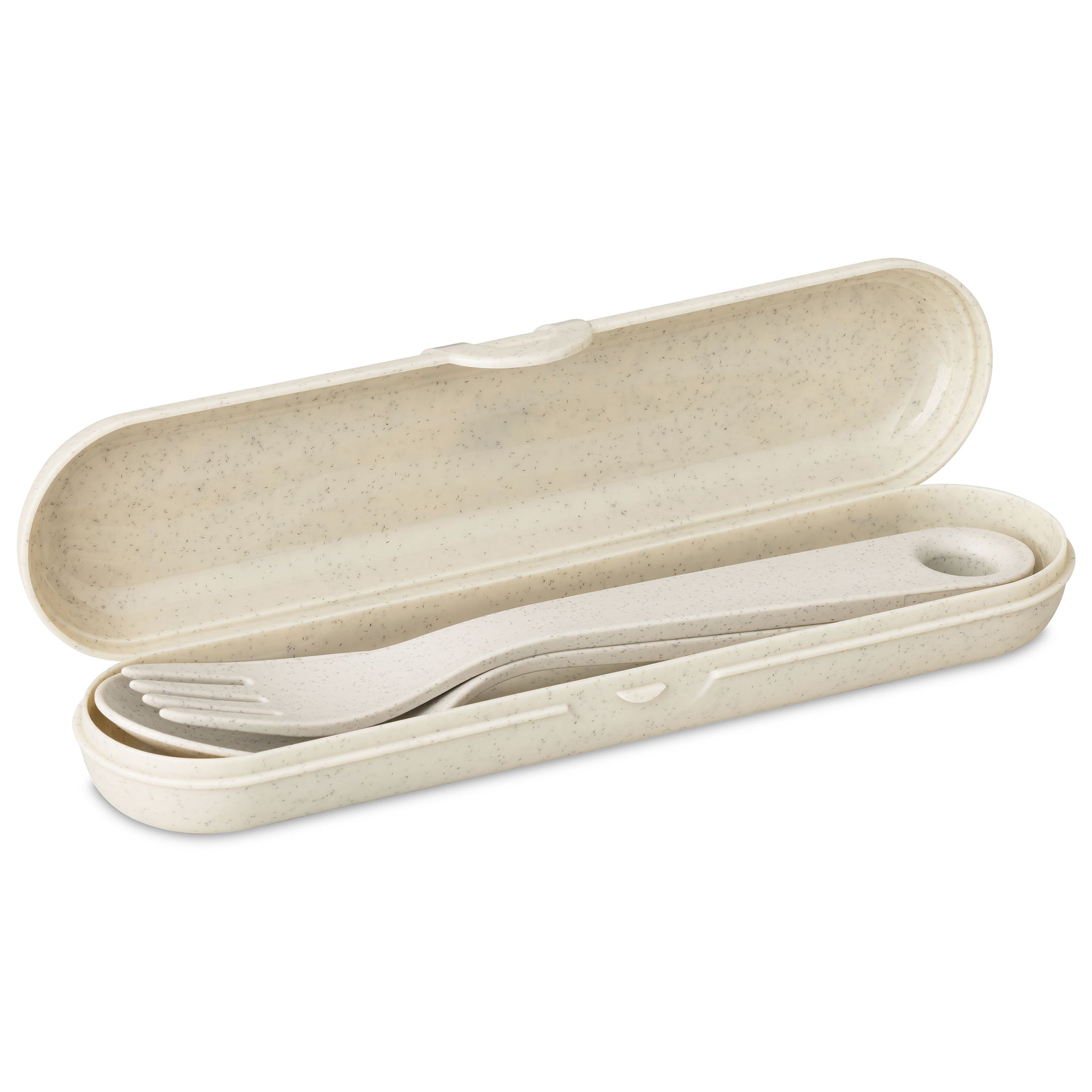 koziol Besteck Etui + Besteckset 2-teilig TWIST READY SNACK