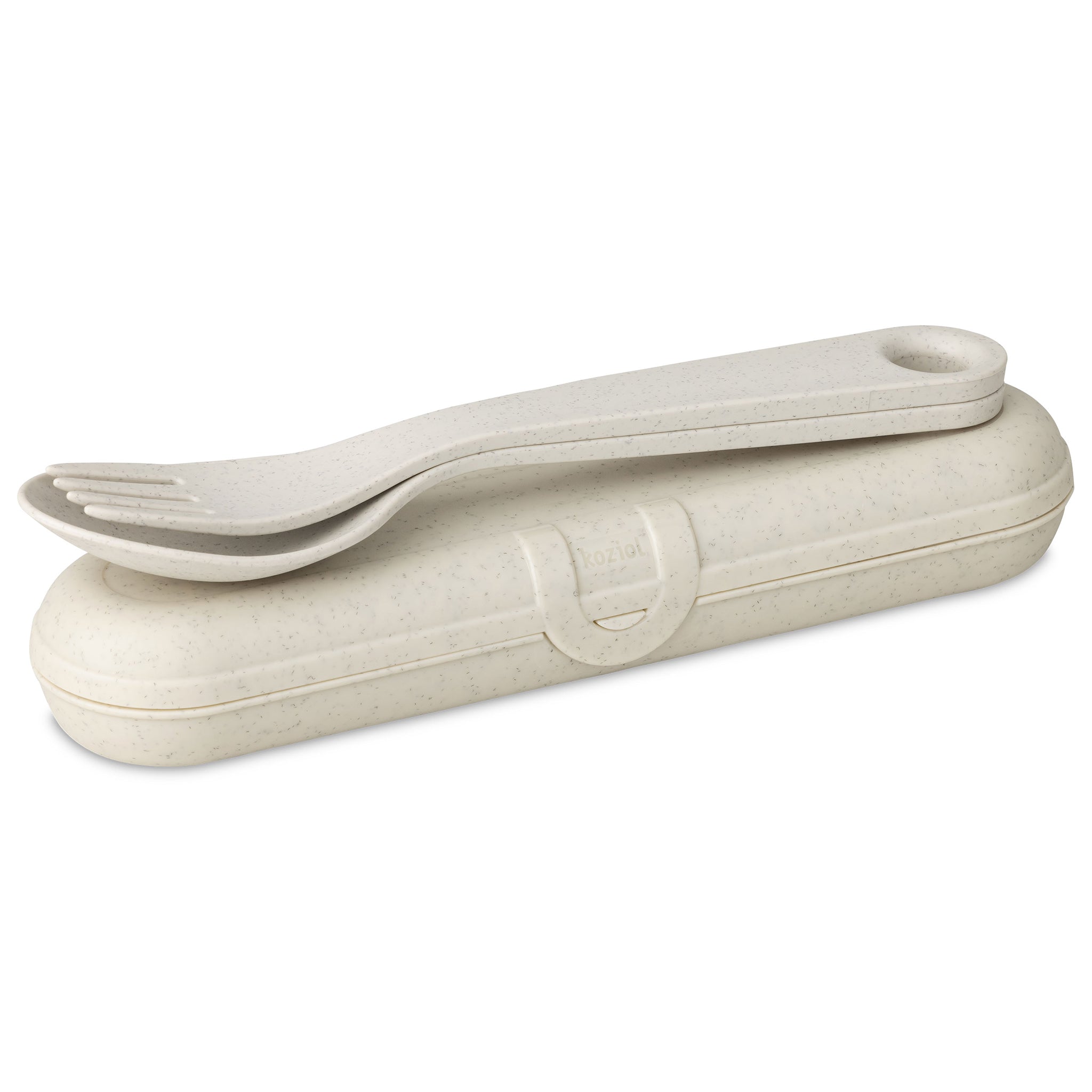 koziol Besteck Etui + Besteckset 2-teilig TWIST READY SNACK