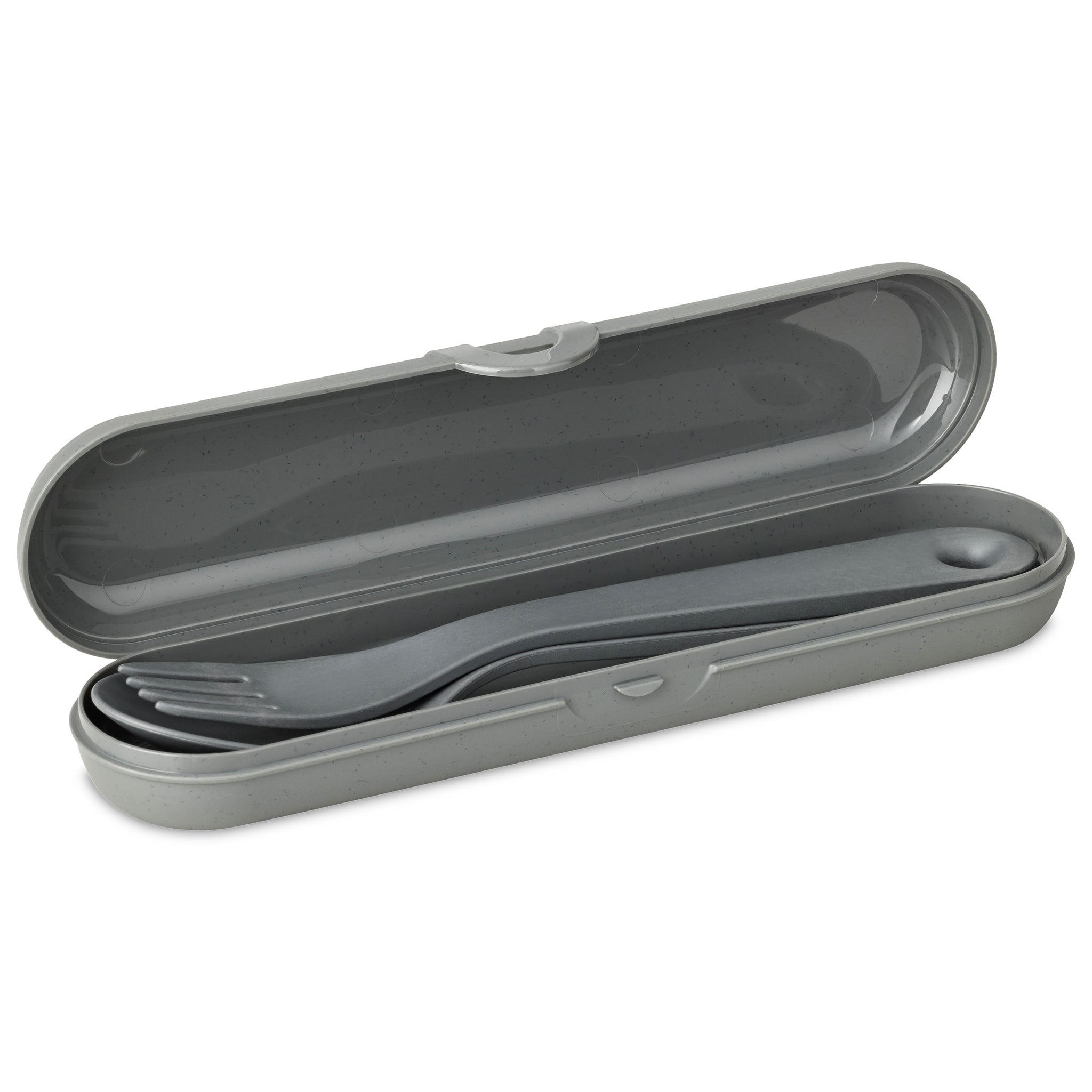koziol Besteck Etui + Besteckset 2-teilig TWIST READY SNACK