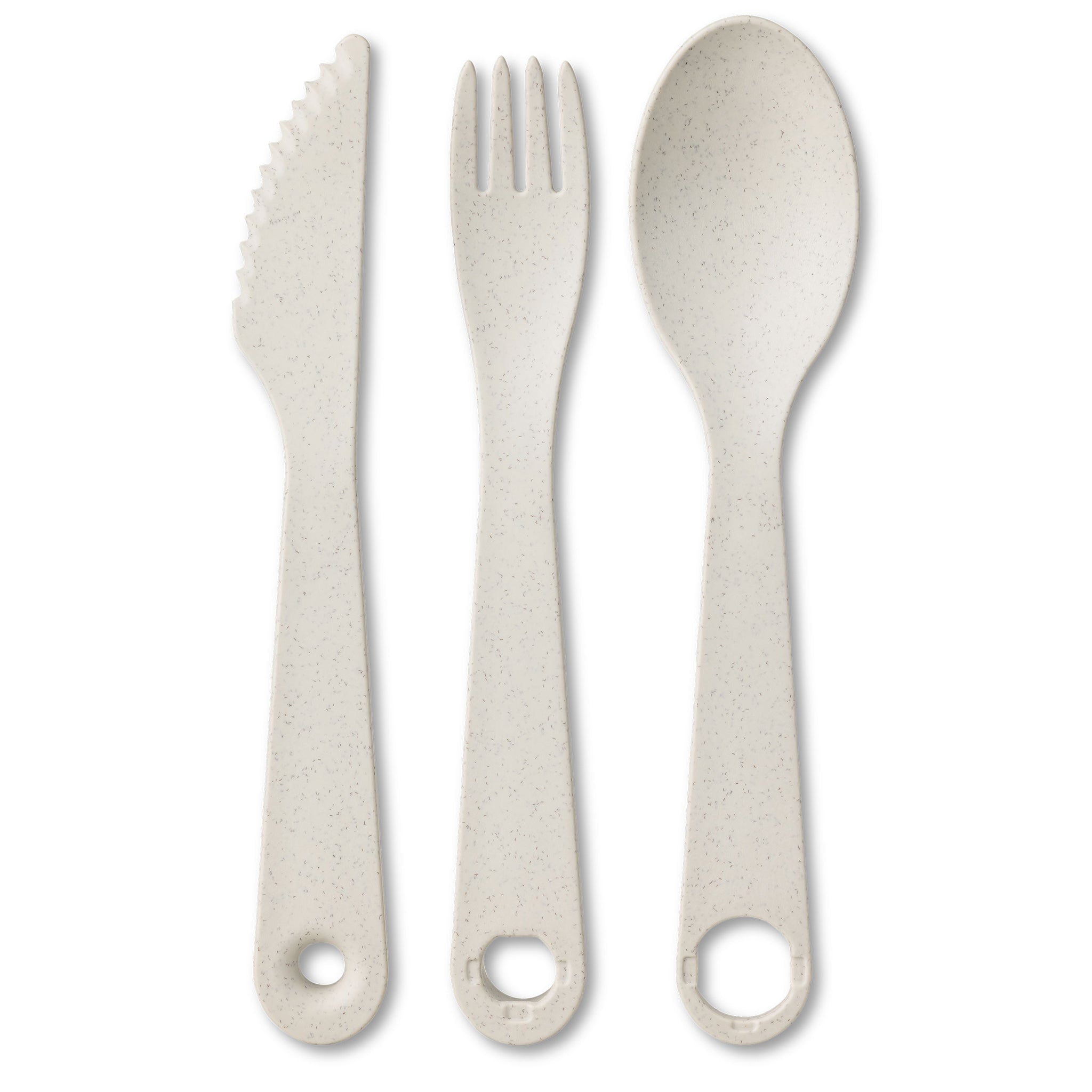 koziol Besteck Etui + Besteckset 3 teilig TWIST READY