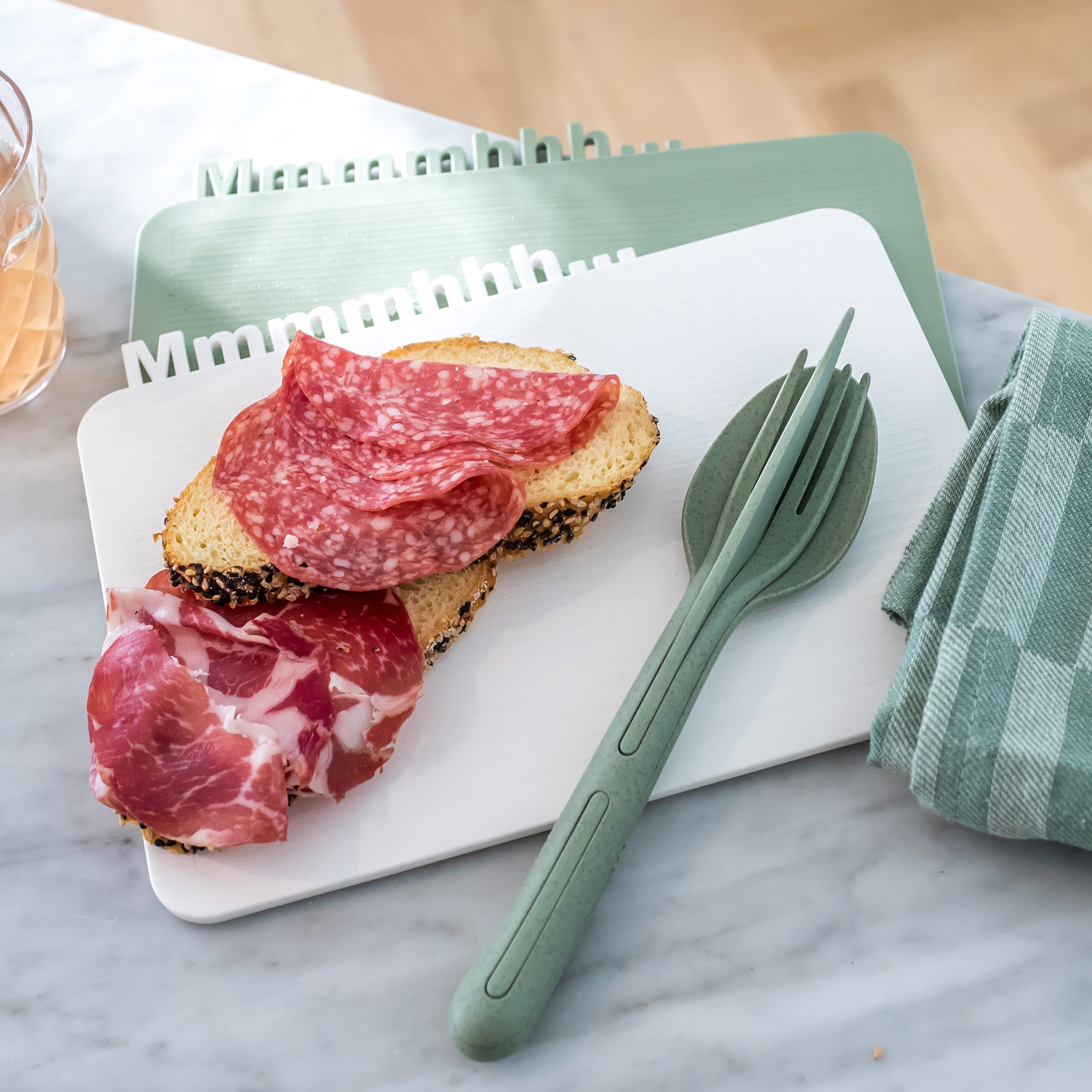 koziol Frühstücksbrettchen HAPPY BOARD Mmmmhhh...