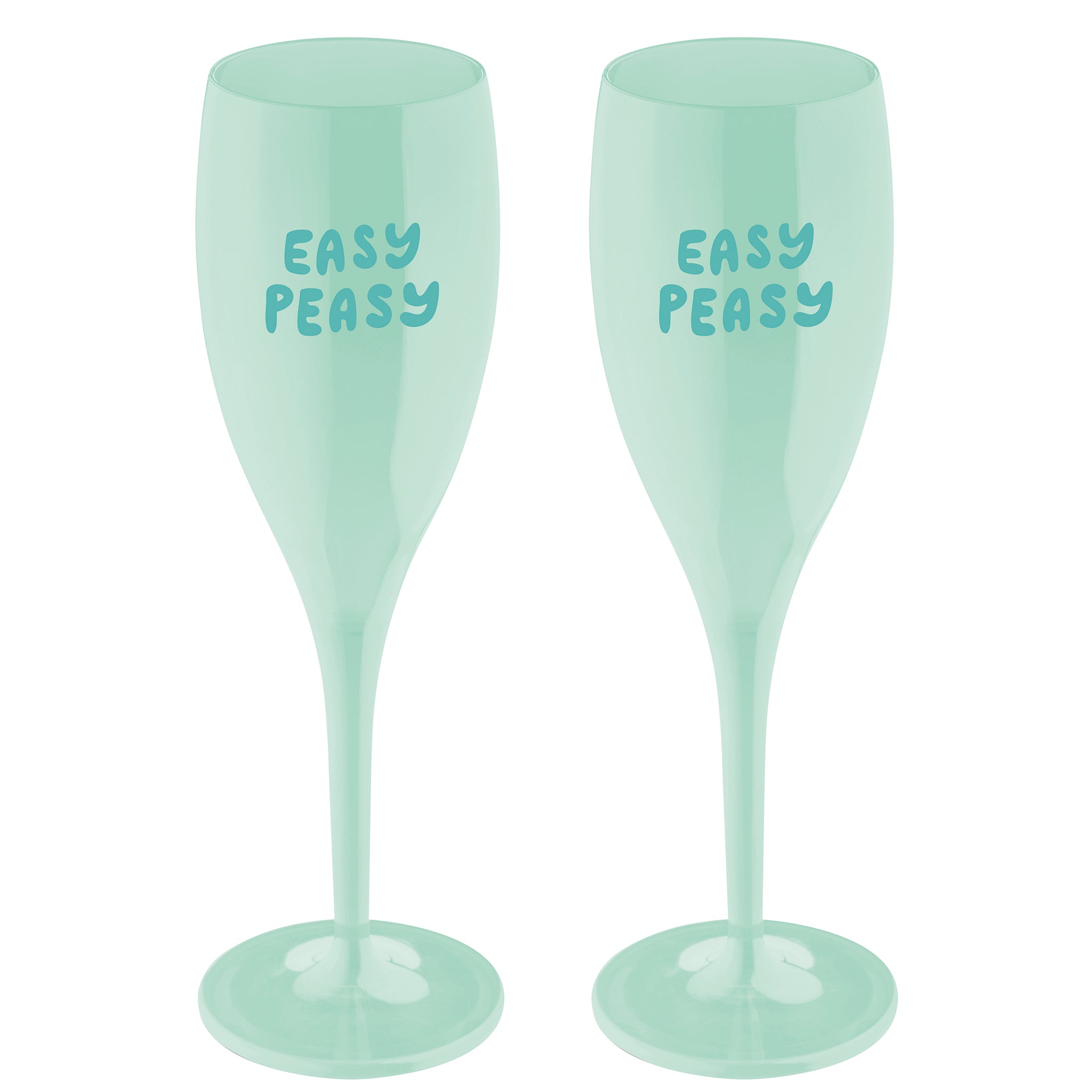 koziol Sektglas mit Druck CHEERS No. 1 EASY PEASY