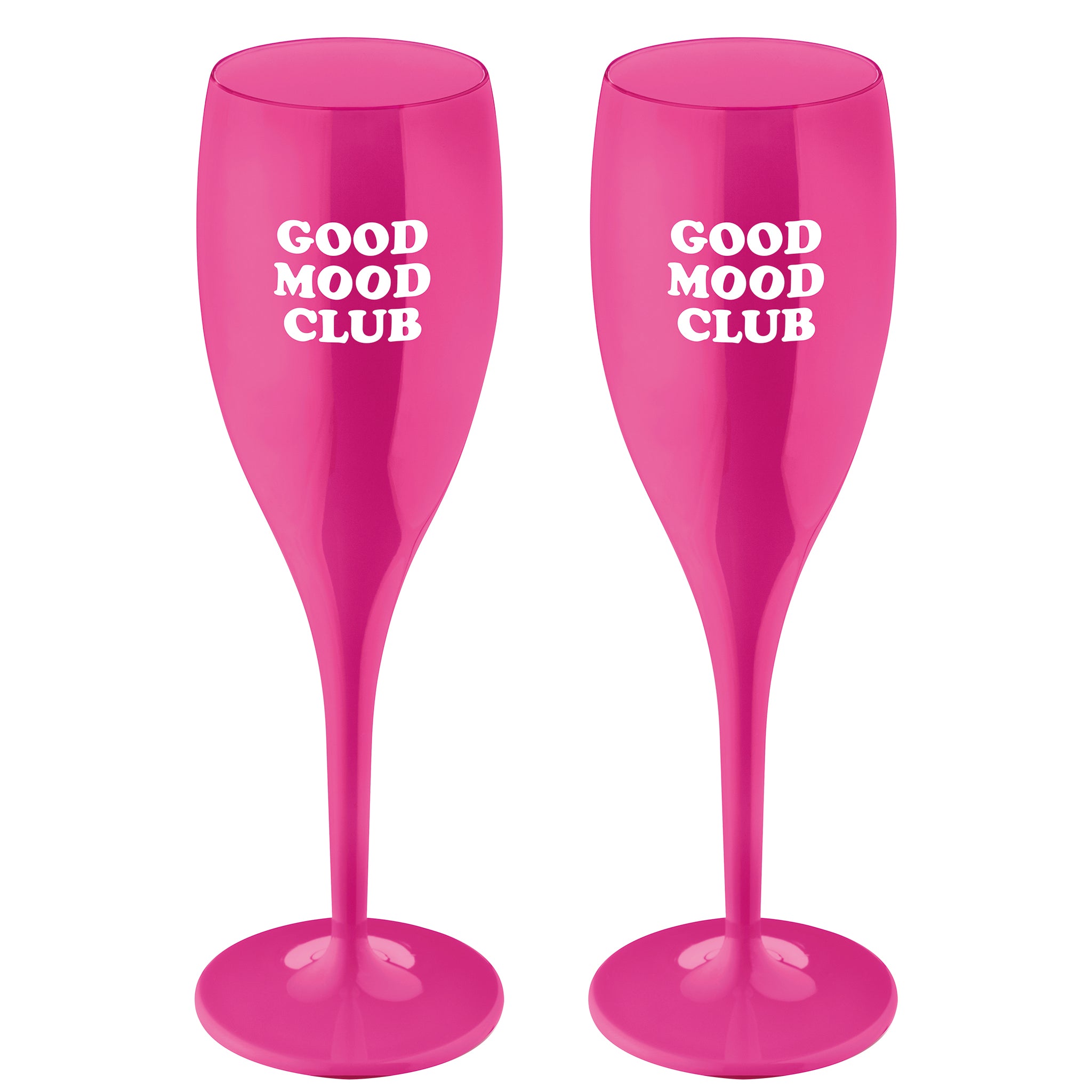 koziol Sektglas mit Druck CHEERS No. 1 GOOD MOOD CLUB