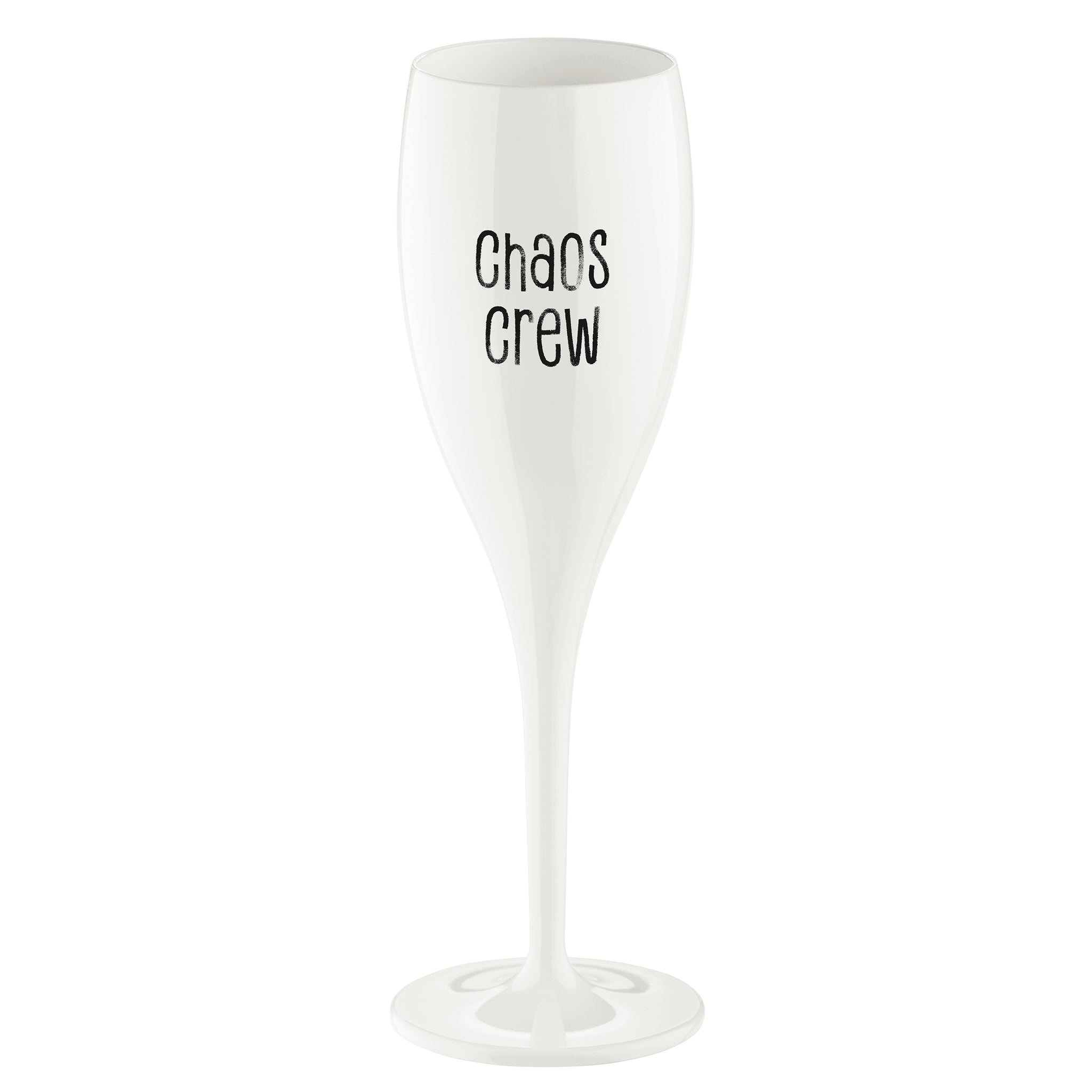 koziol Sektglas mit Druck CHEERS No.1 CHAOS CREW