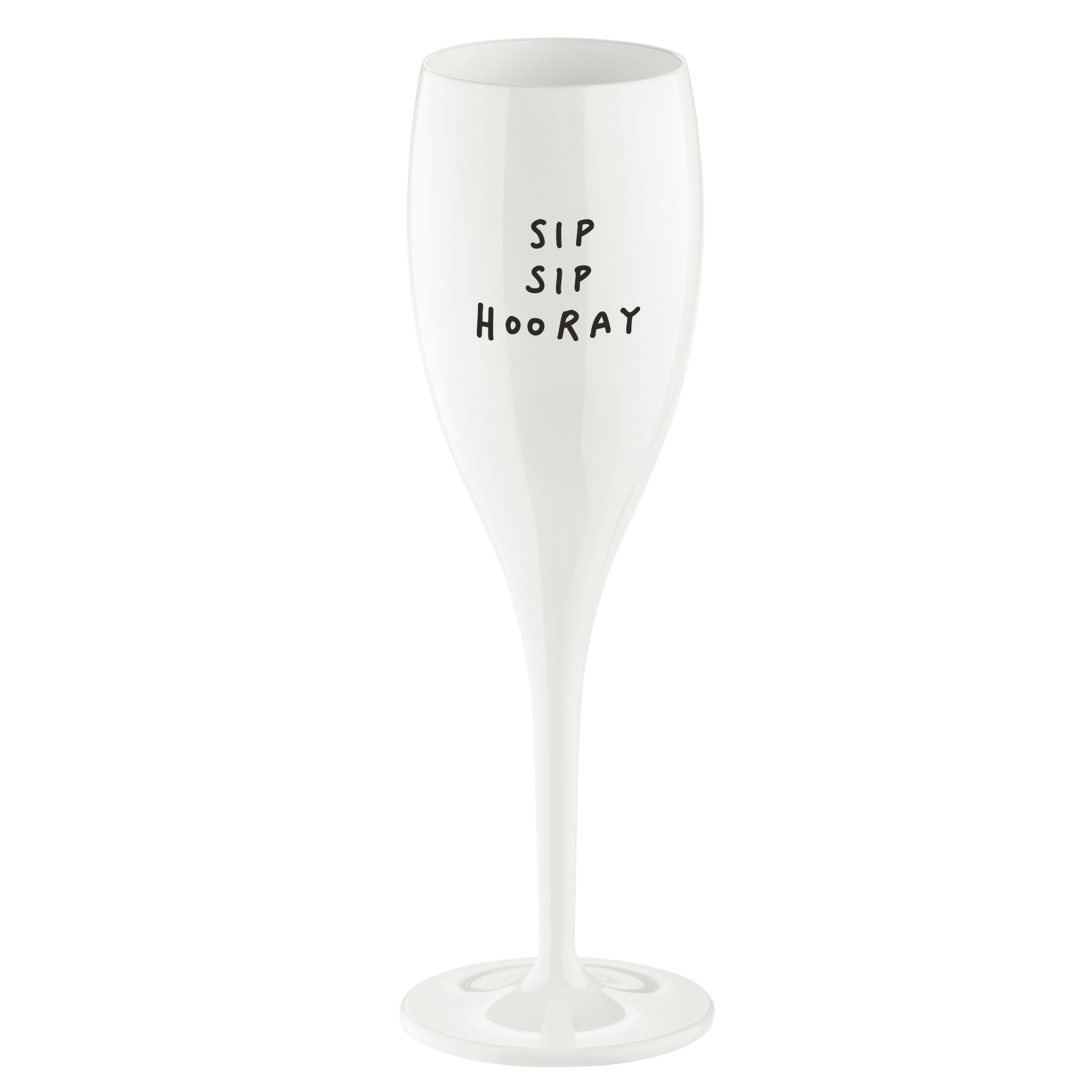 koziol Glas mit Druck CHEERS No. 1 SIP SIP HOORAY