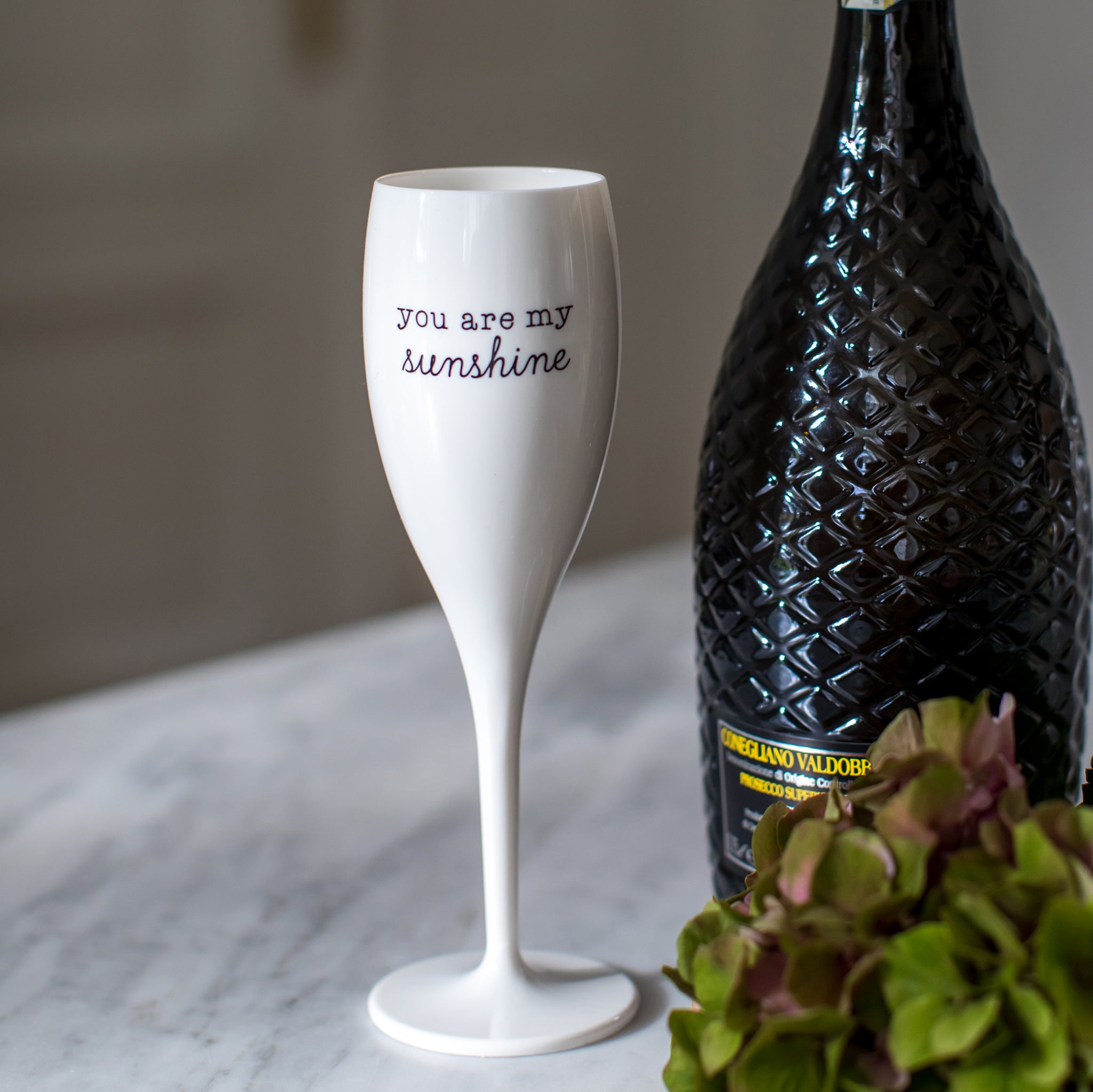 koziol Glas mit Druck CHEERS No. 1 SUNSHINE