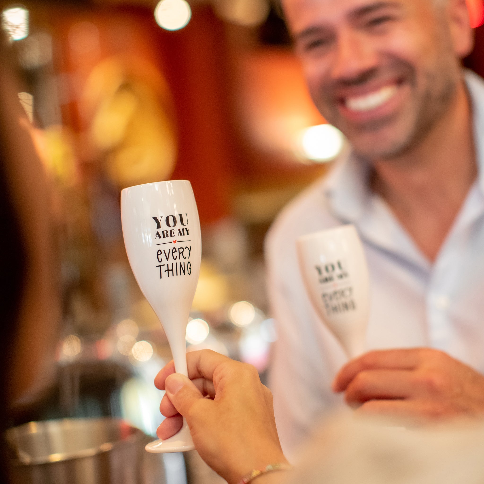 koziol Glas mit Druck CHEERS No. 1 YOU ARE MY EVERYTHING