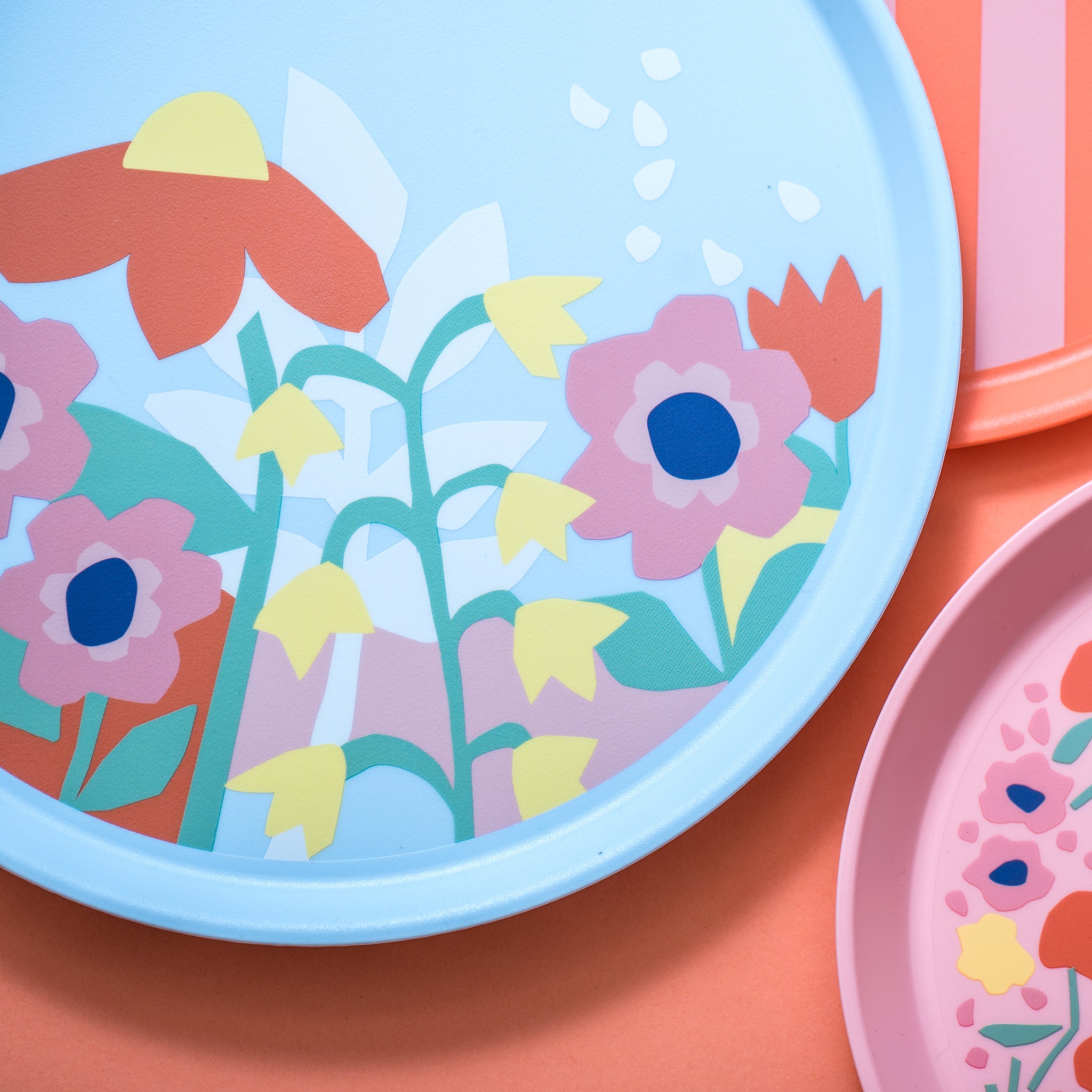 koziol Großer Teller NORA PLATE 255mm BLOOMS