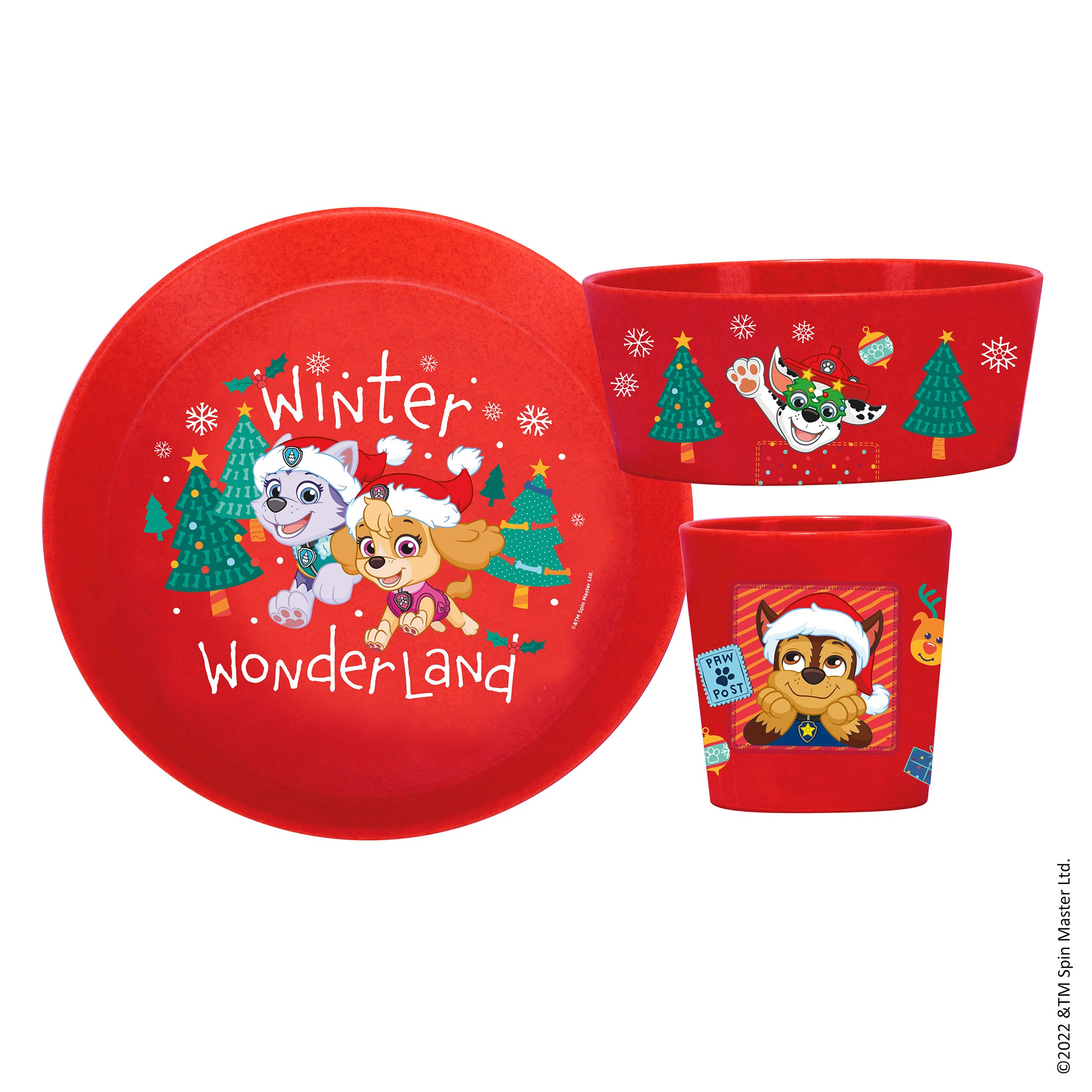Kindergeschirr-Set CONNECT PAW PATROL WINTER WONDERLAND