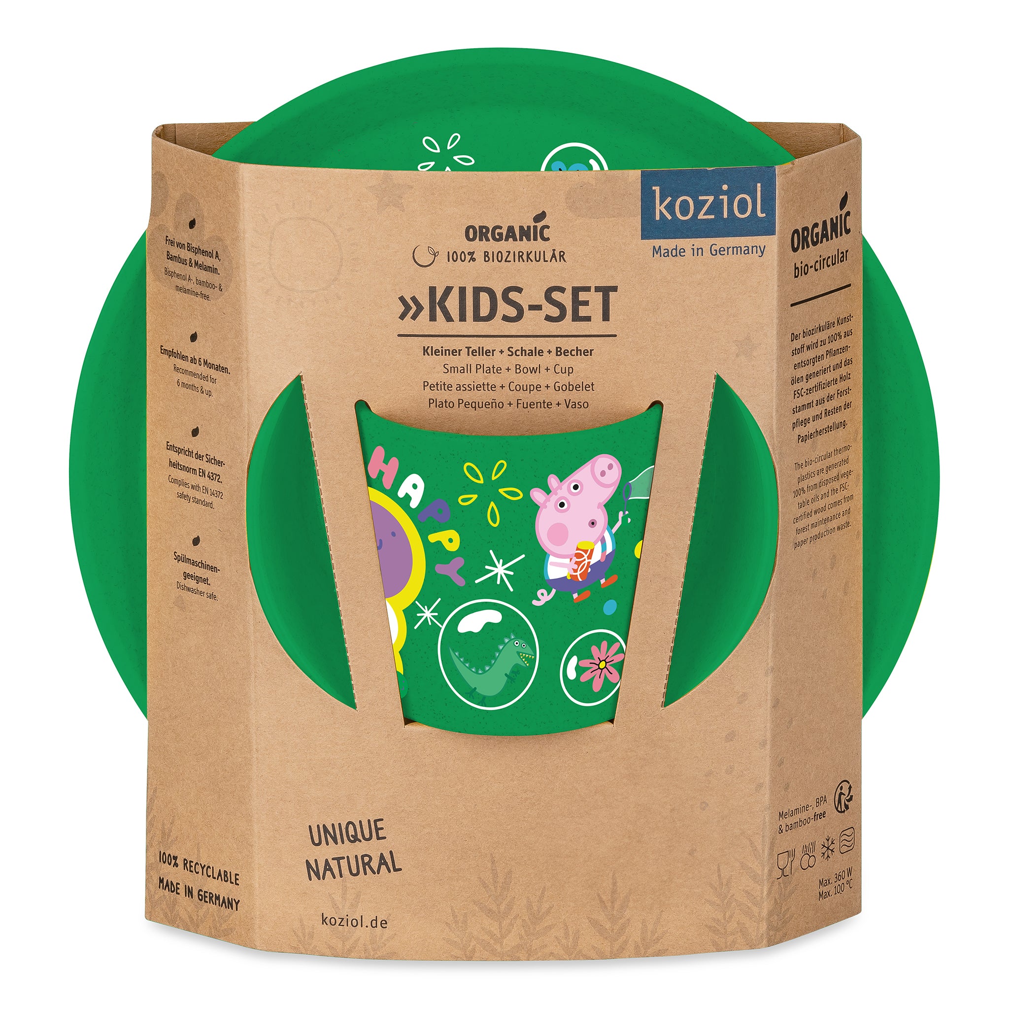 koziol Kindergeschirr-Set CONNECT PEPPA PIG POP