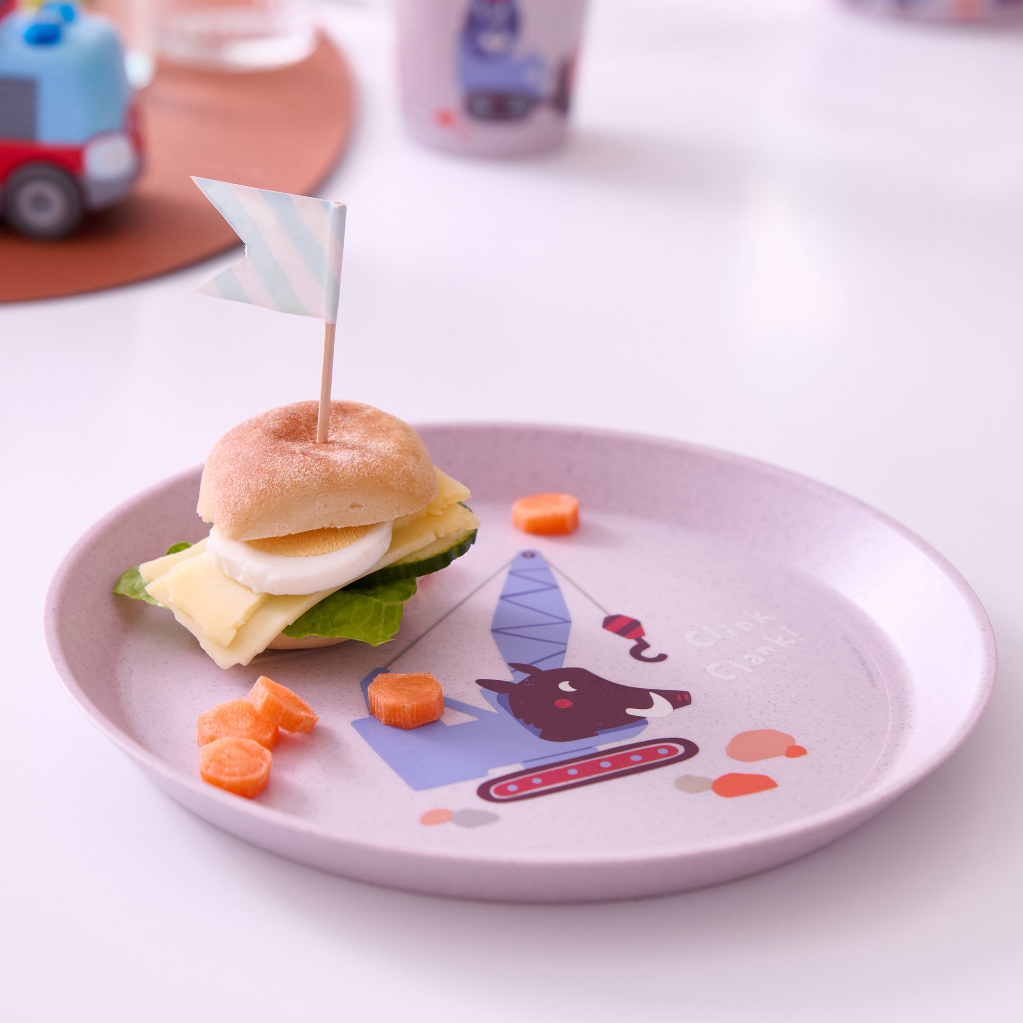 koziol Kleiner Teller CONNECT PLATE TRUCKS