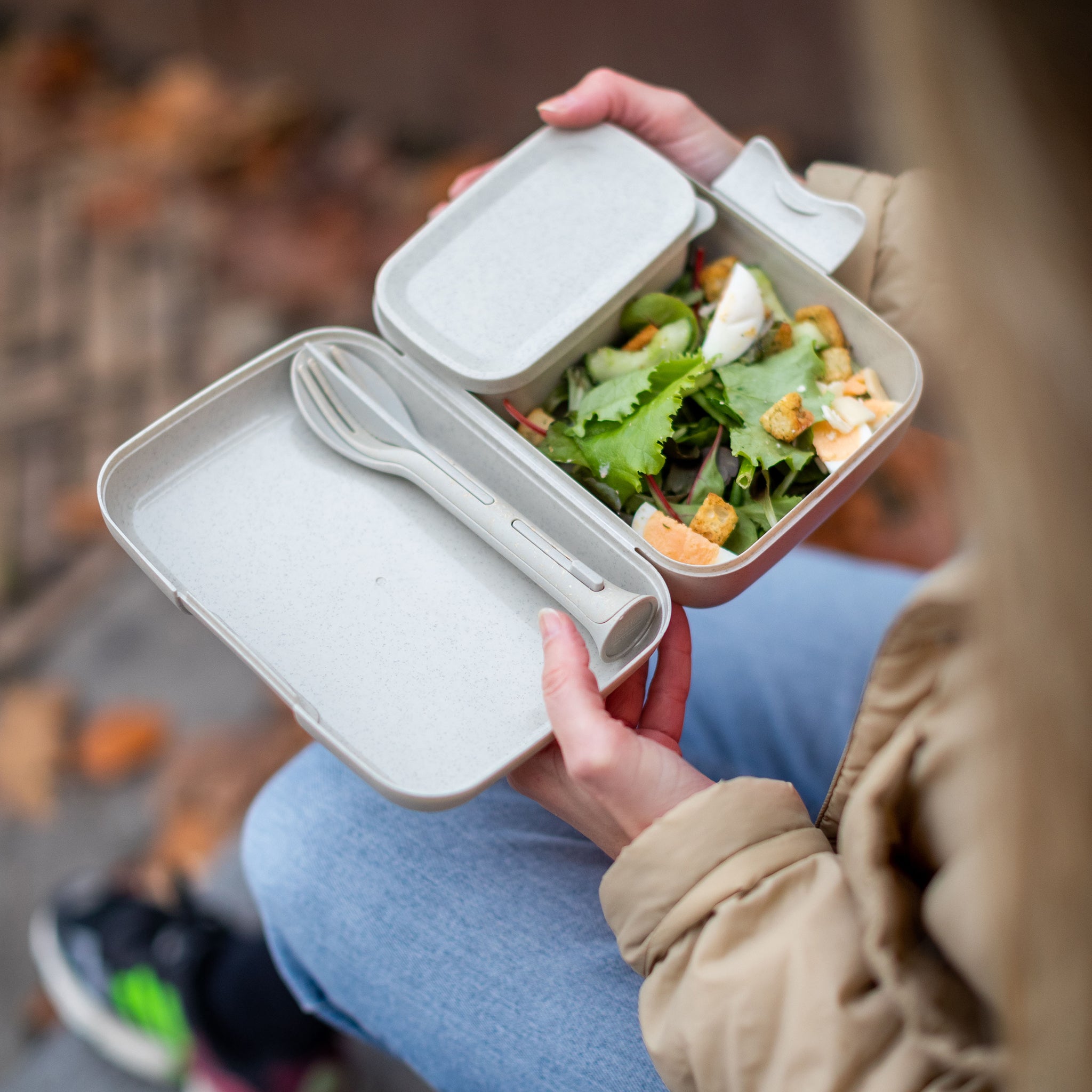 koziol Lunchbox-Set + Besteck-Set CANDY READY