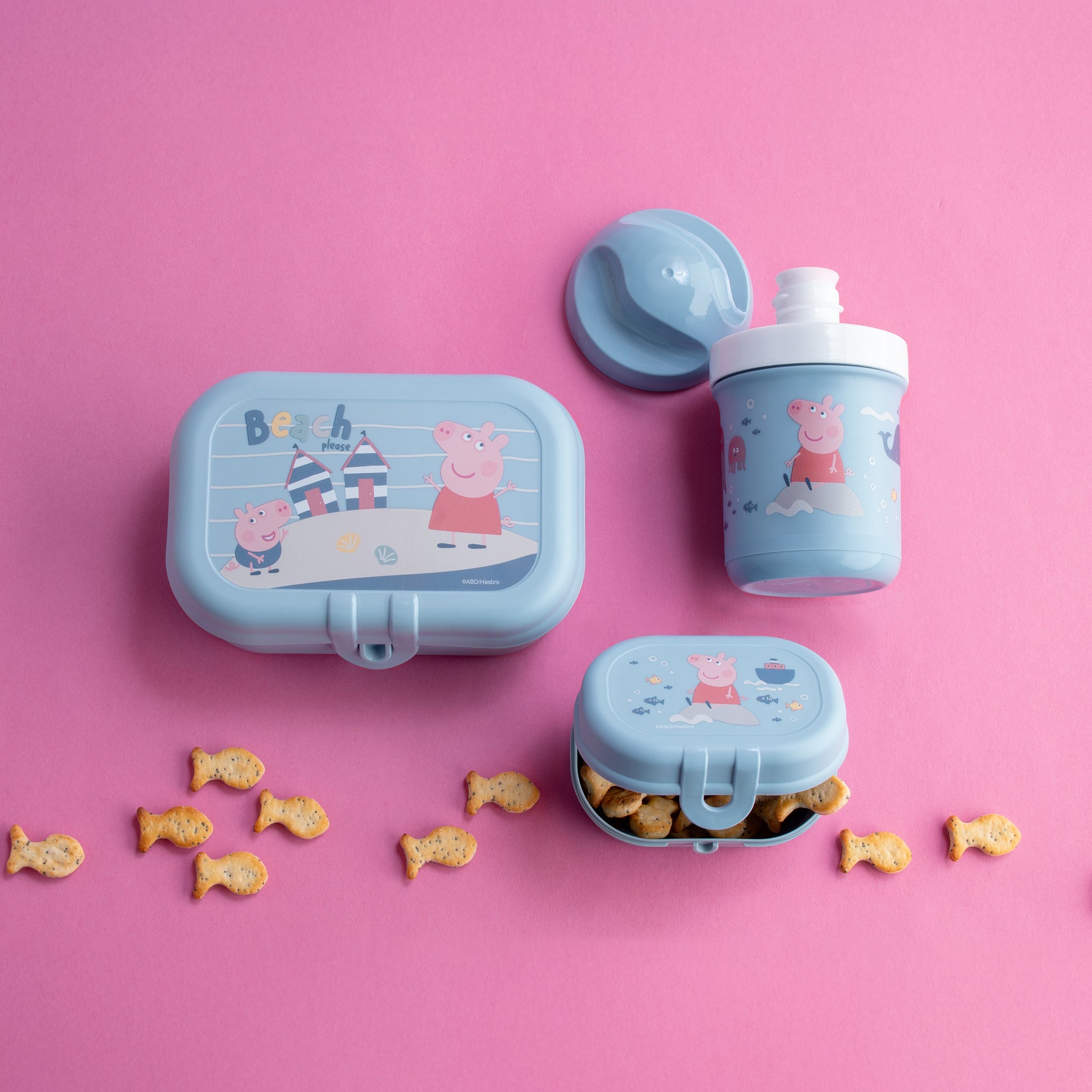 koziol Lunchbox-Set + Trinkflasche PEPPA PIG WAVES TO GO