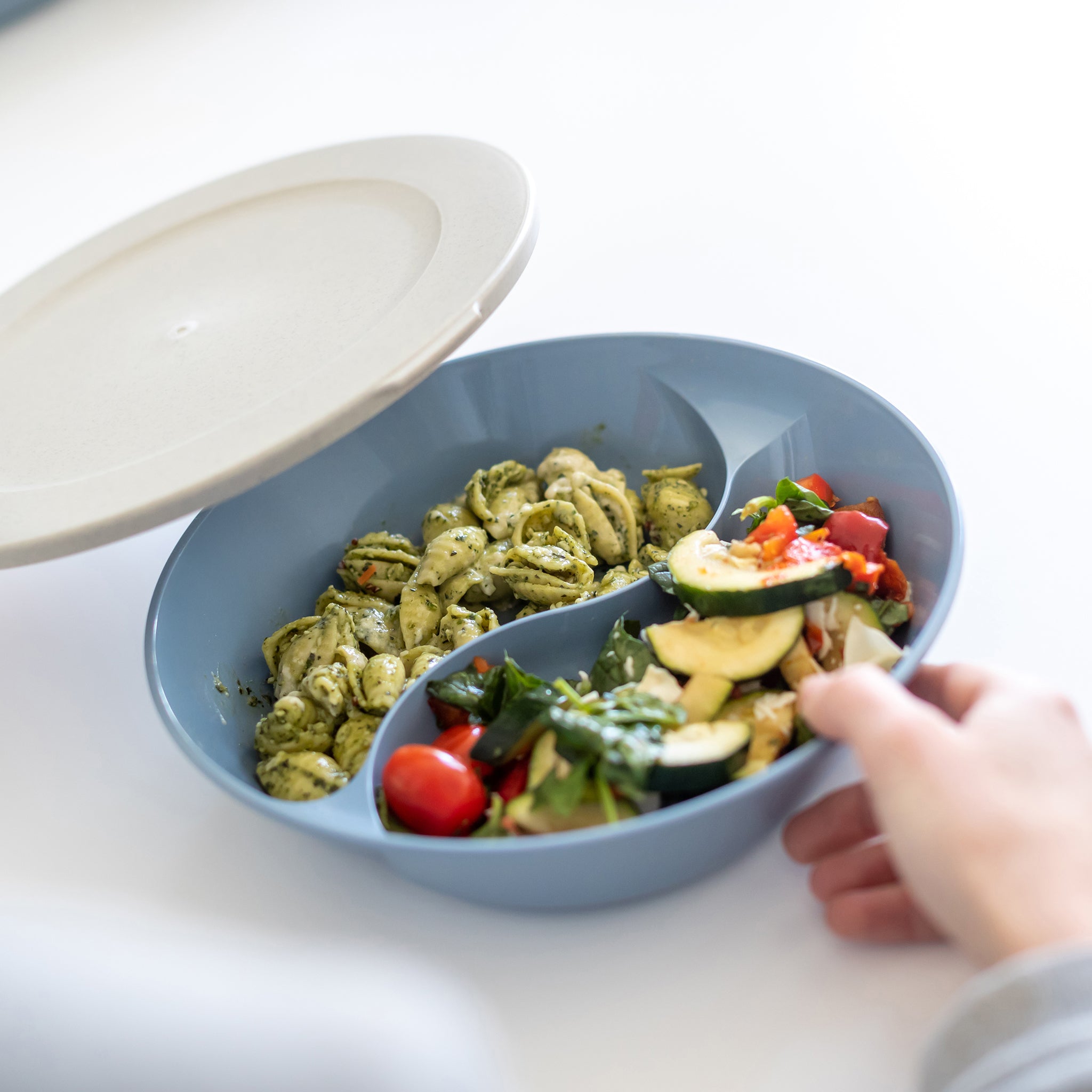 koziol Menüteller mit Deckel CONNECT SEPAREE 1,5