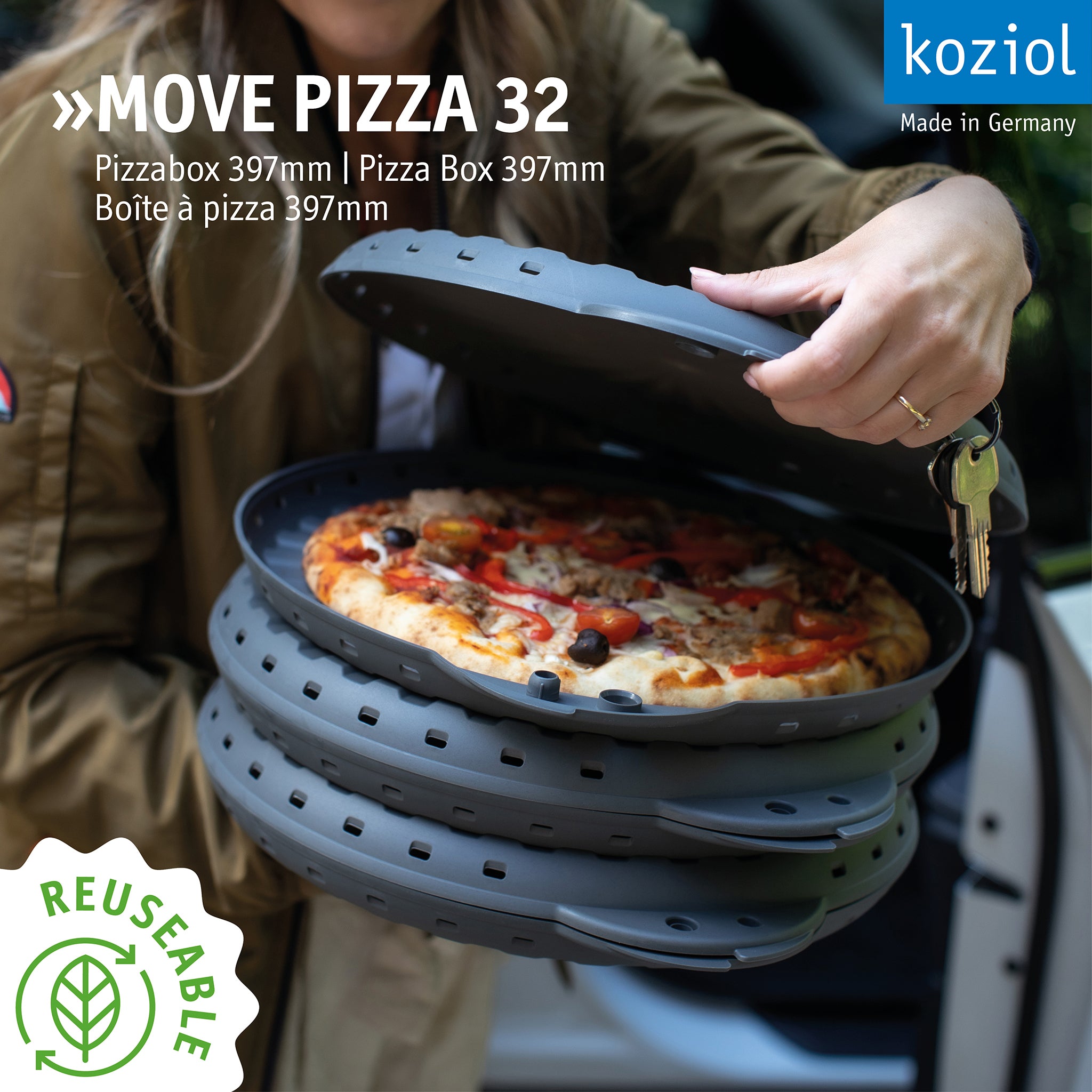 koziol Pizzabox MOVE PIZZA 32