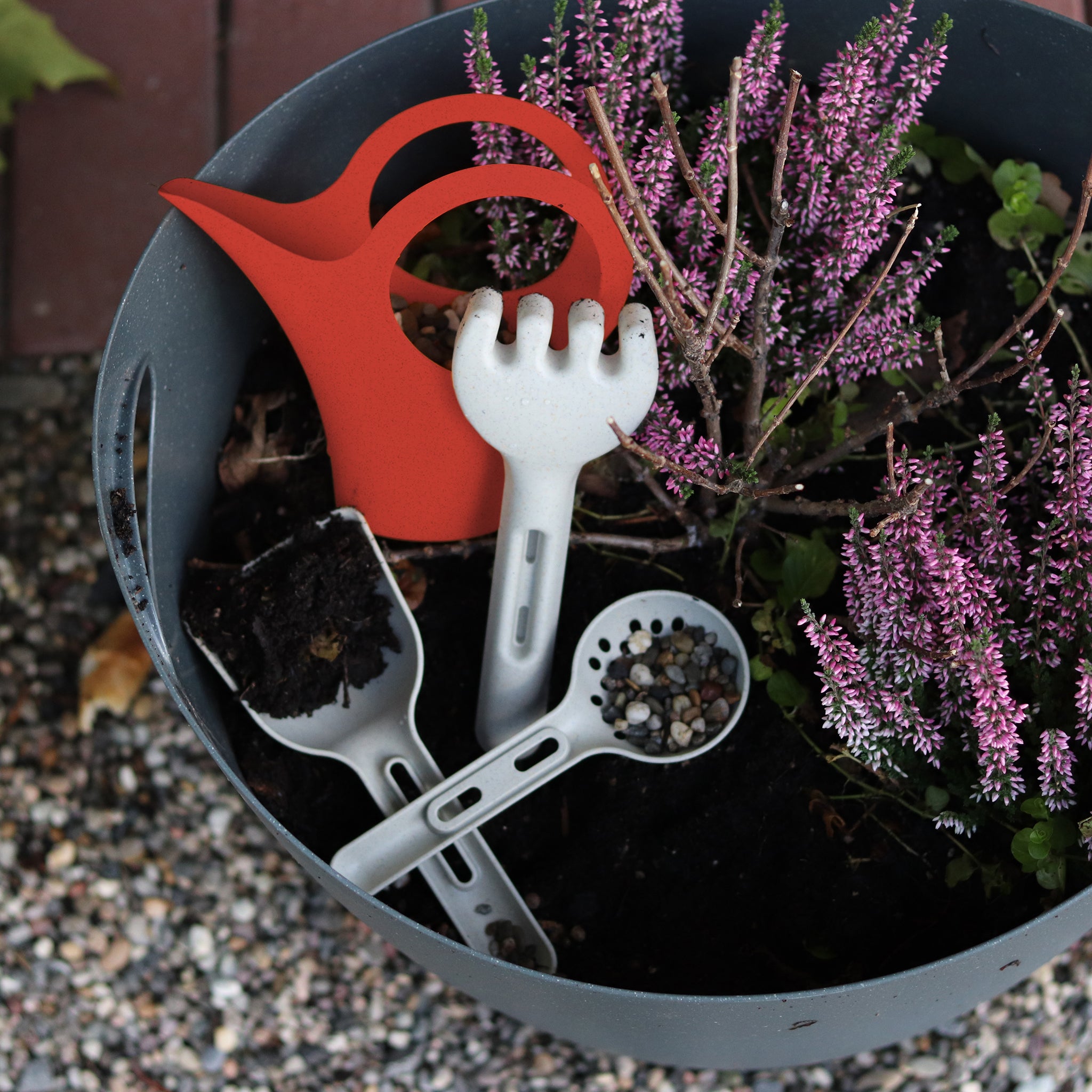 koziol Sandwerkzeug Set + Gießkanne KLIKK SAND READY GARDEN