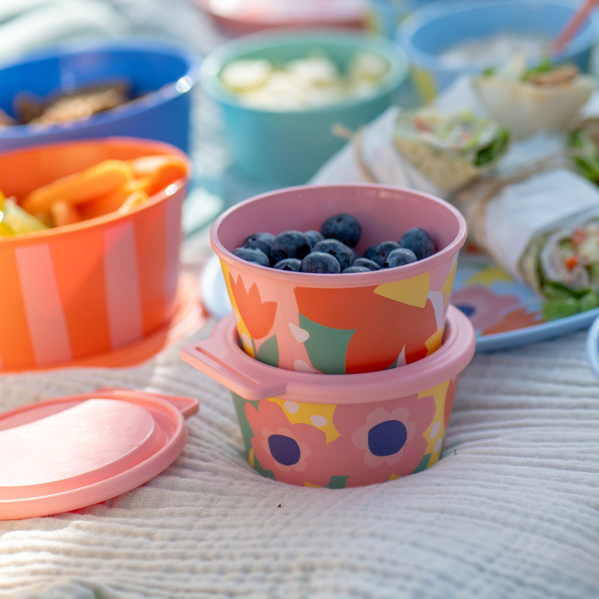 koziol Schale mit Deckel NORA BOX 250ml BLOOMS