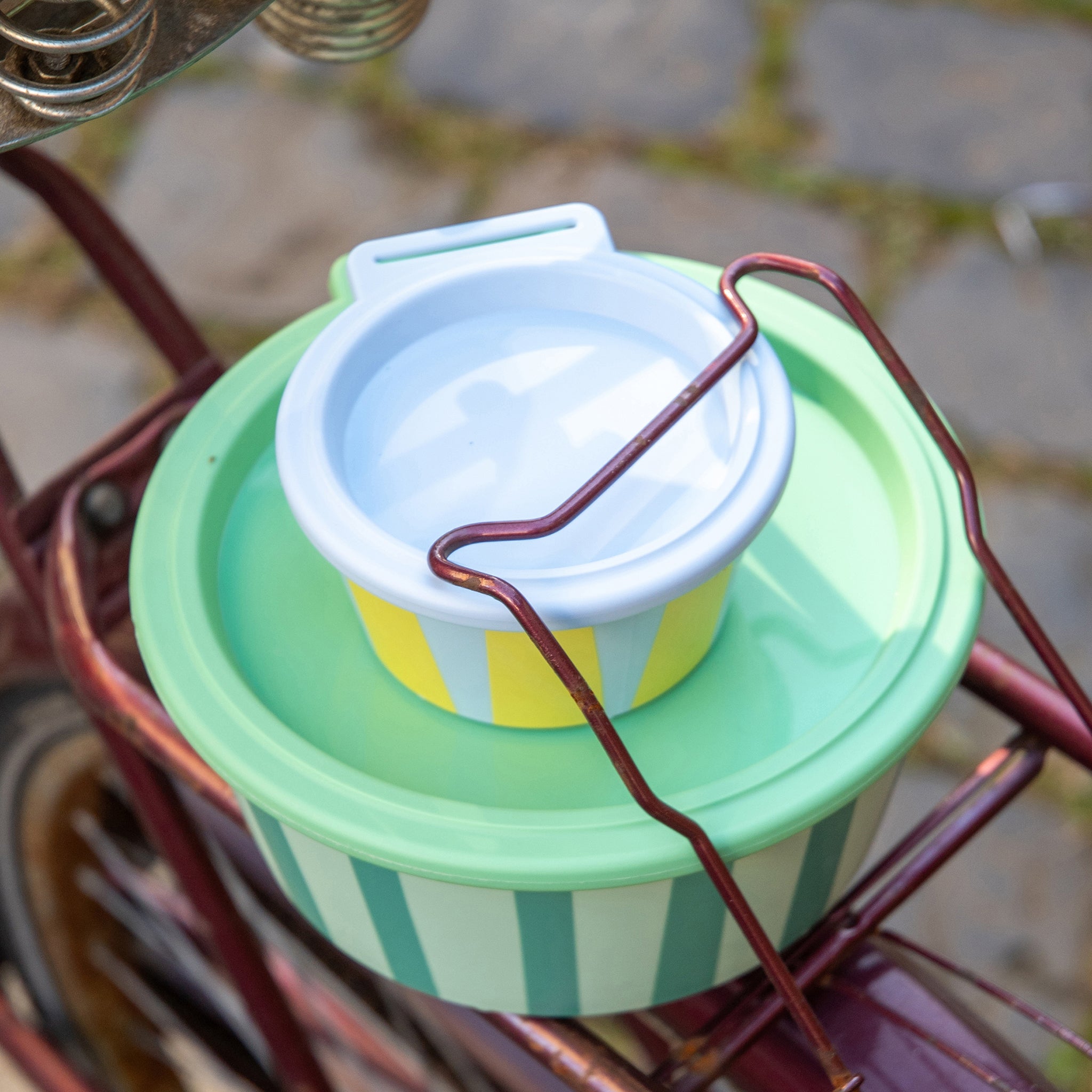 koziol Schale mit Deckel NORA BOX 250ml STRIPES