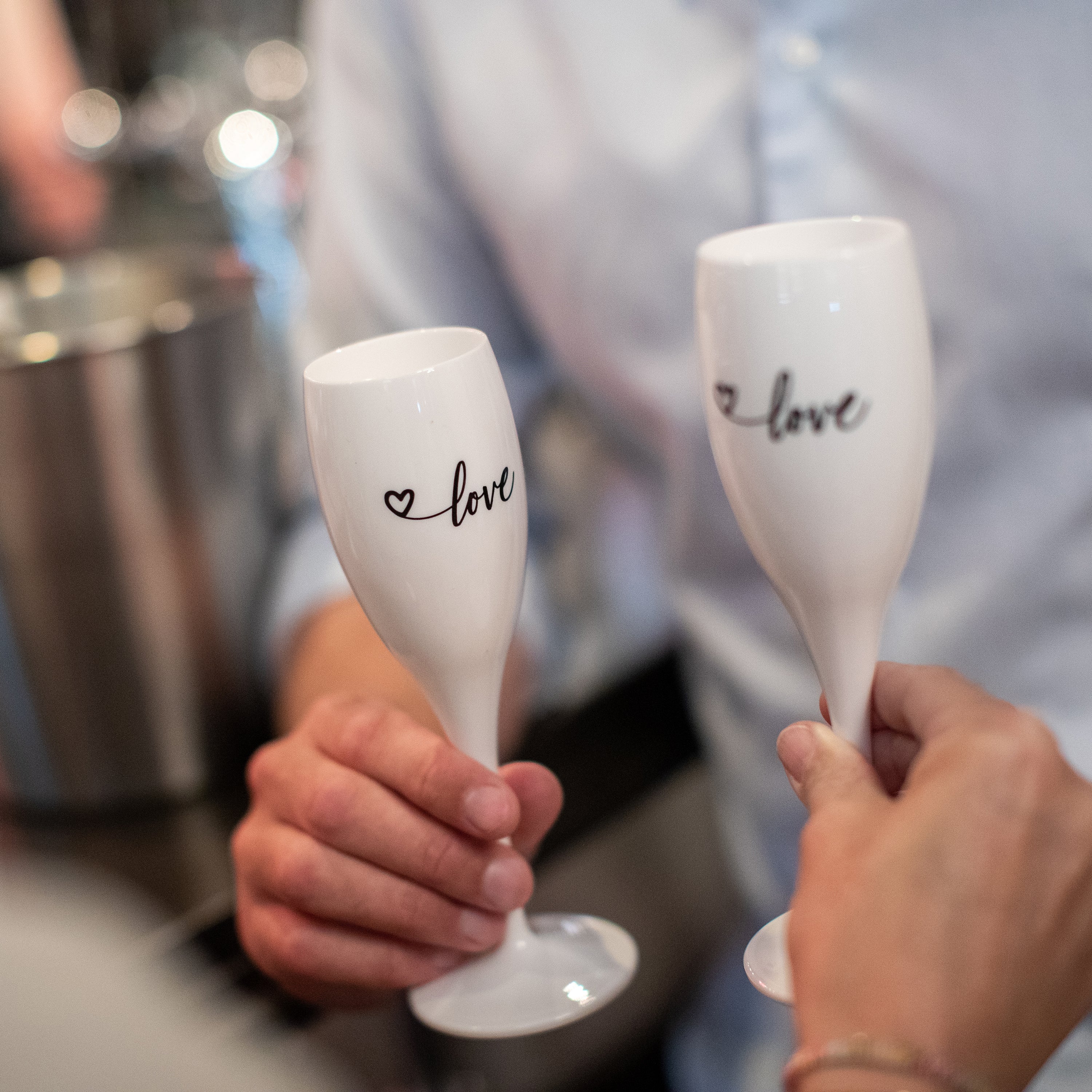 koziol Sektglas mit Druck CHEERS No. 1 - LOVE EDITION