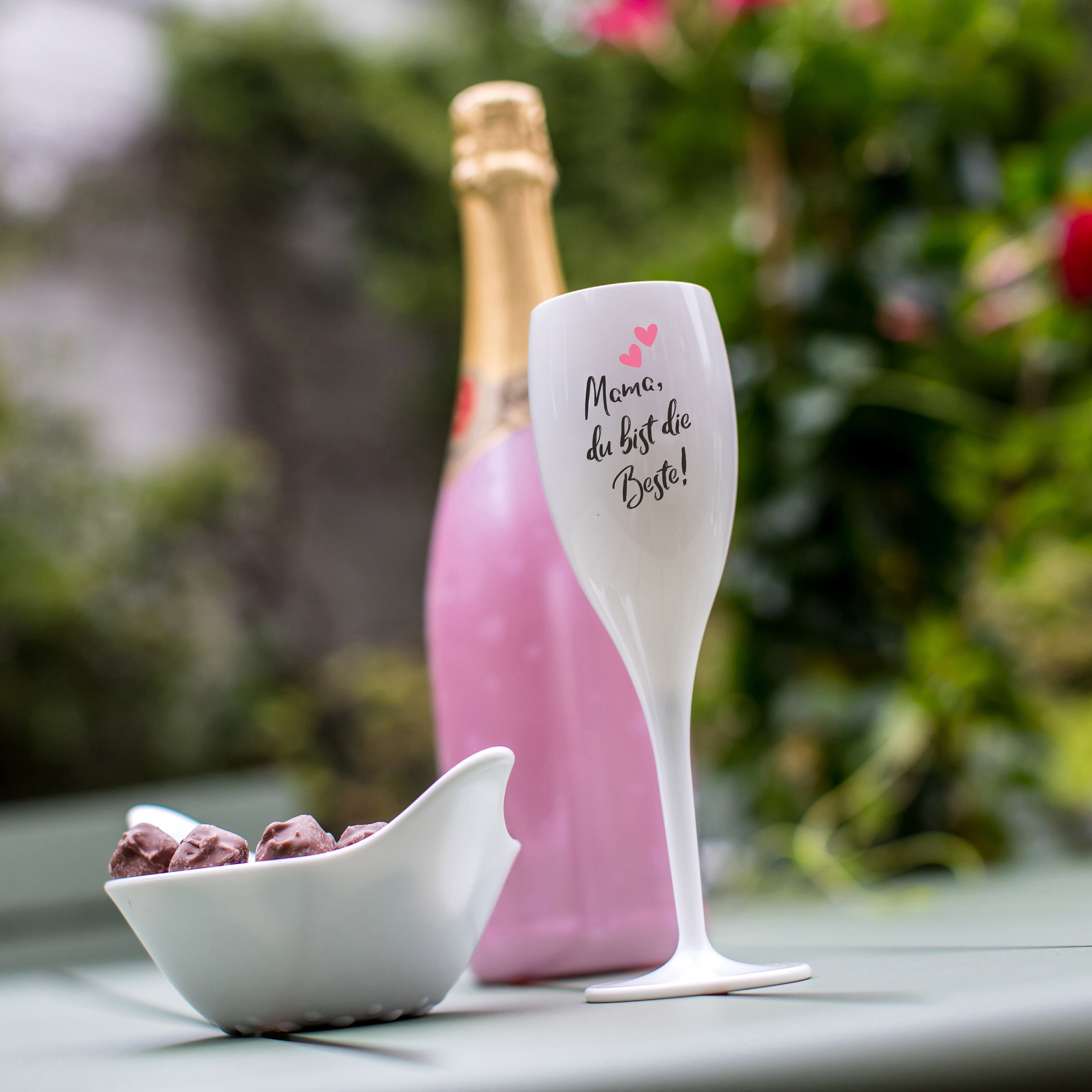 koziol Sektglas mit Druck CHEERS No. 1 MAMA DU BIST DIE BESTE