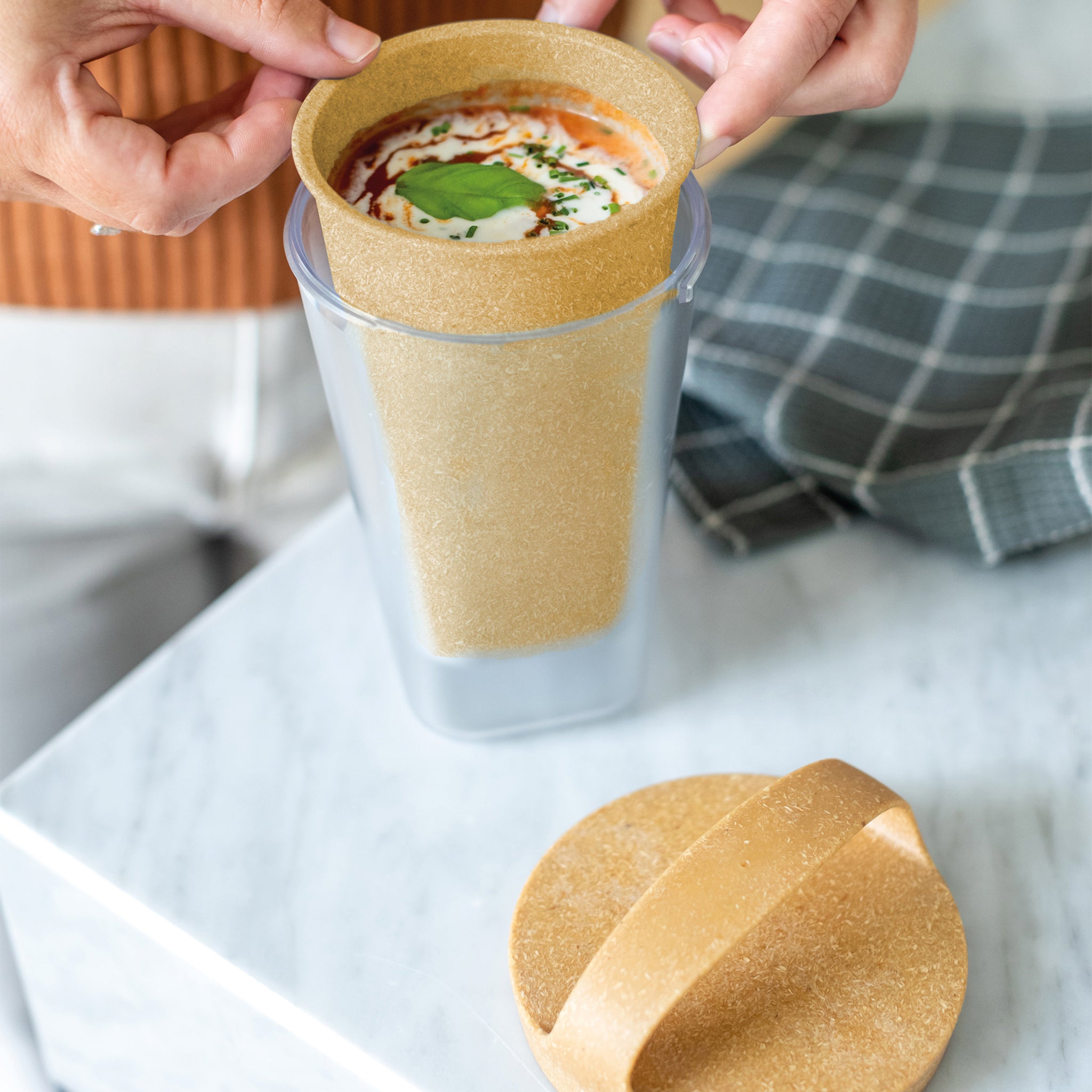 koziol Snackpot mit Einsatz und Deckel BUDDY ISO 0,55