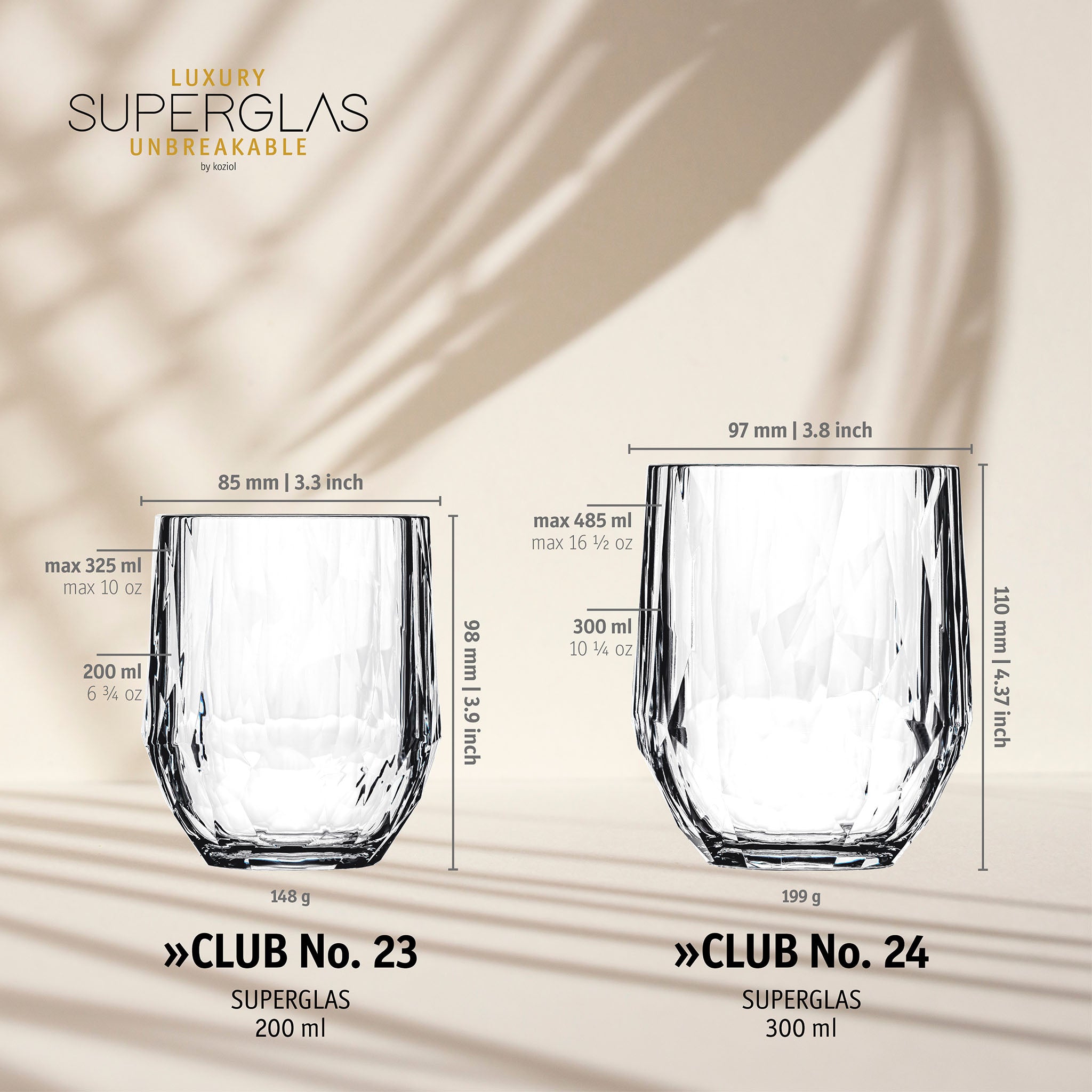 koziol Wine tumbler 2 er set Superglas CLUB No. 23