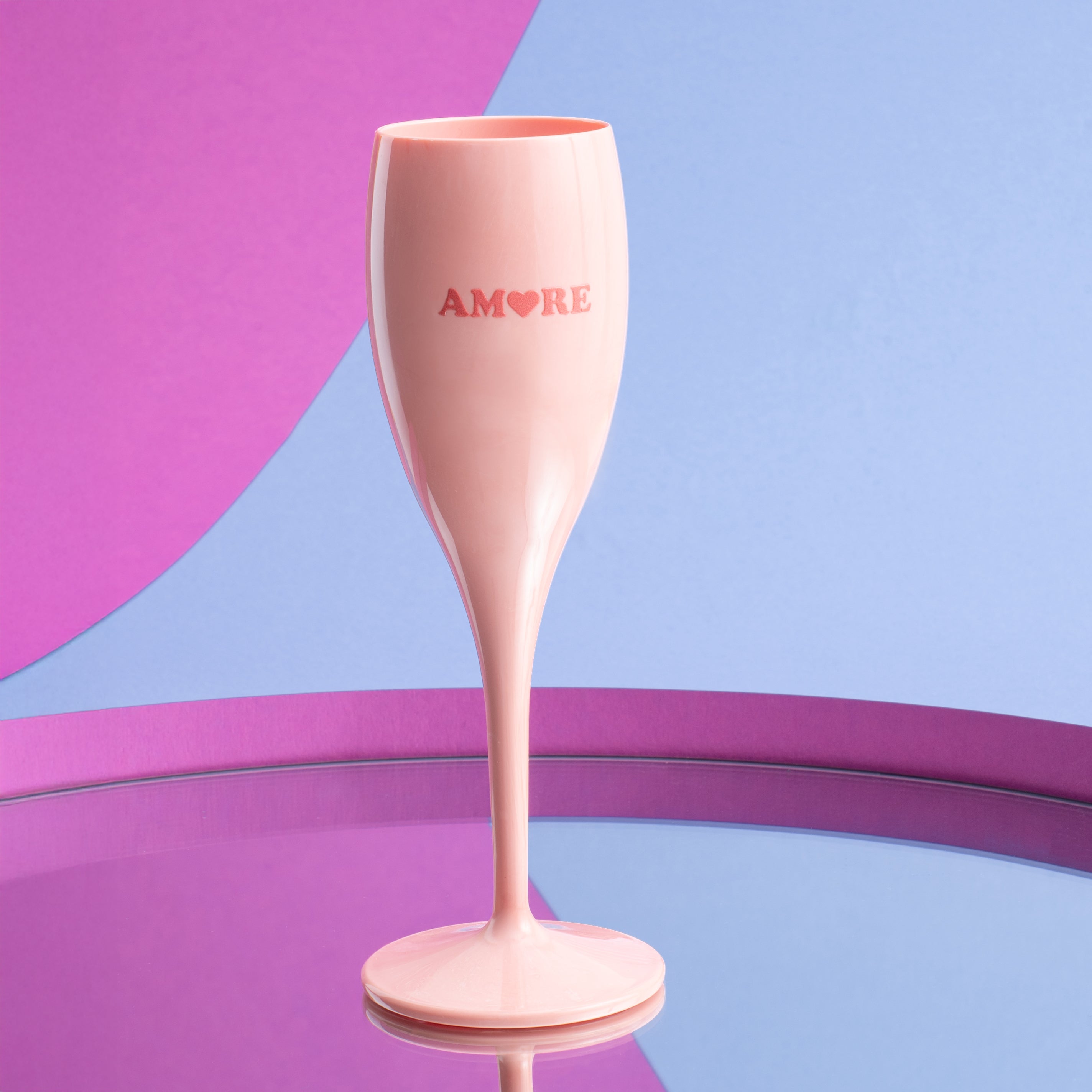 Glas mit Druck CHEERS No. 1 AMORE