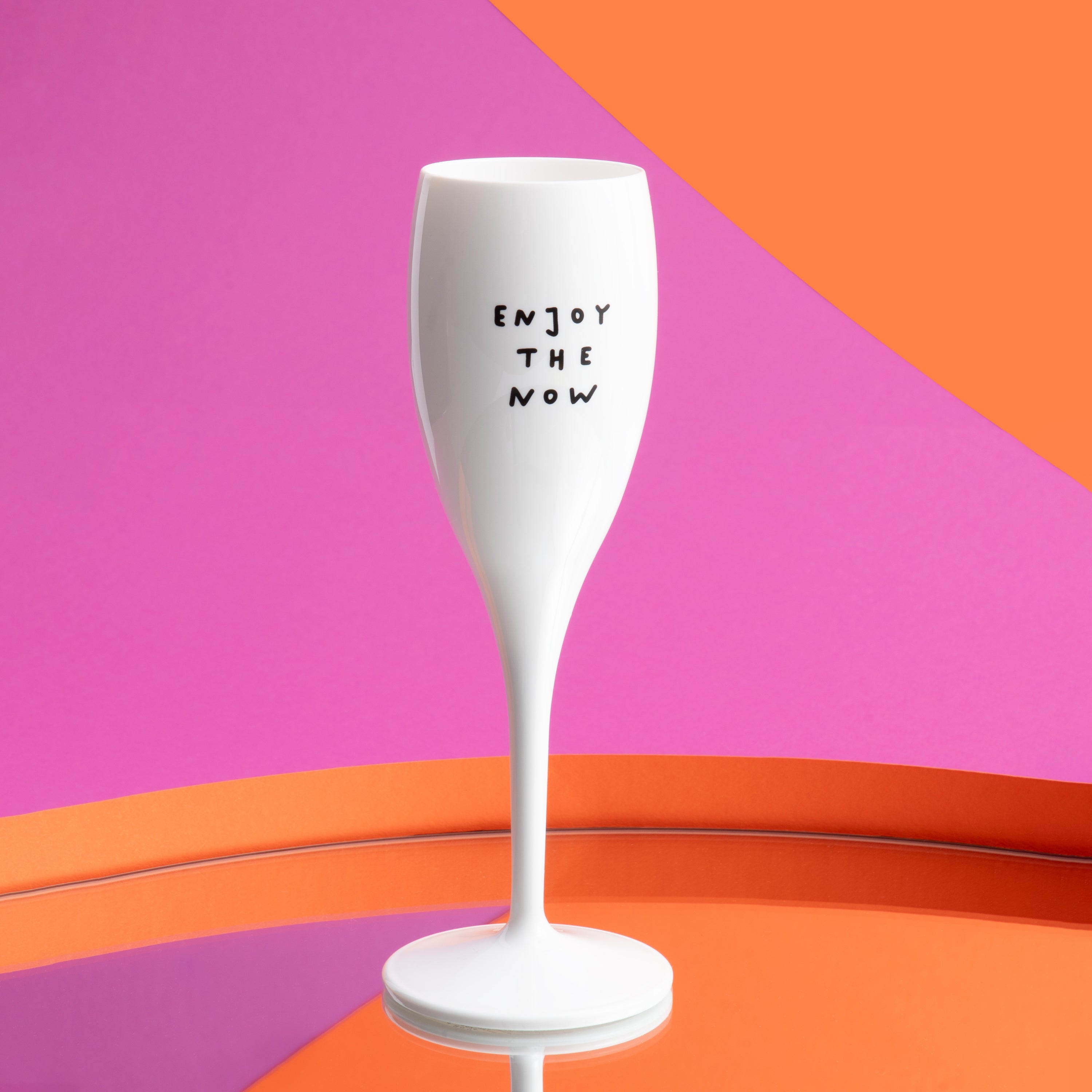 Glas mit Druck CHEERS No. 1 ENJOY THE NOW