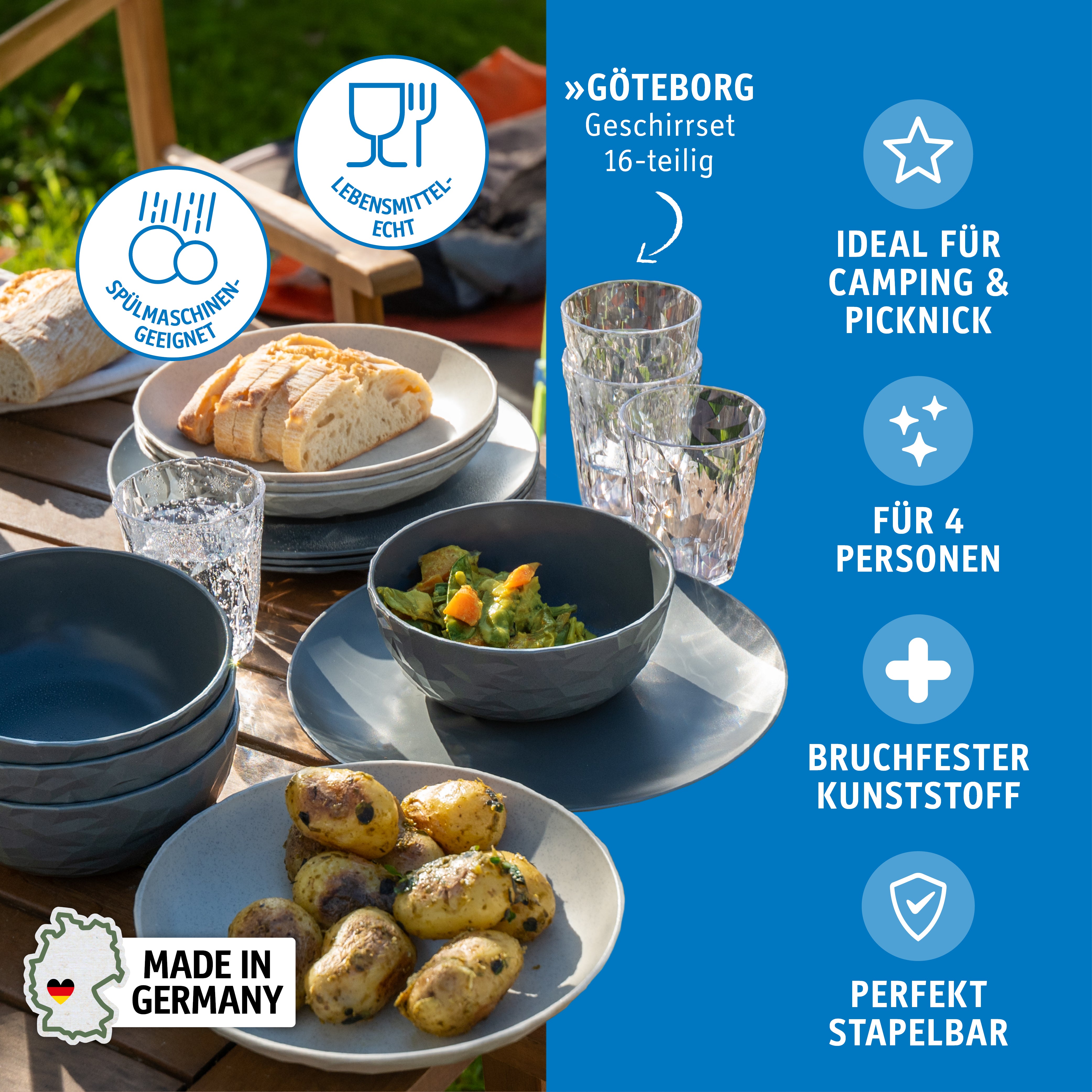 Geschirrset 16-teilig CLUB SET GÖTEBORG