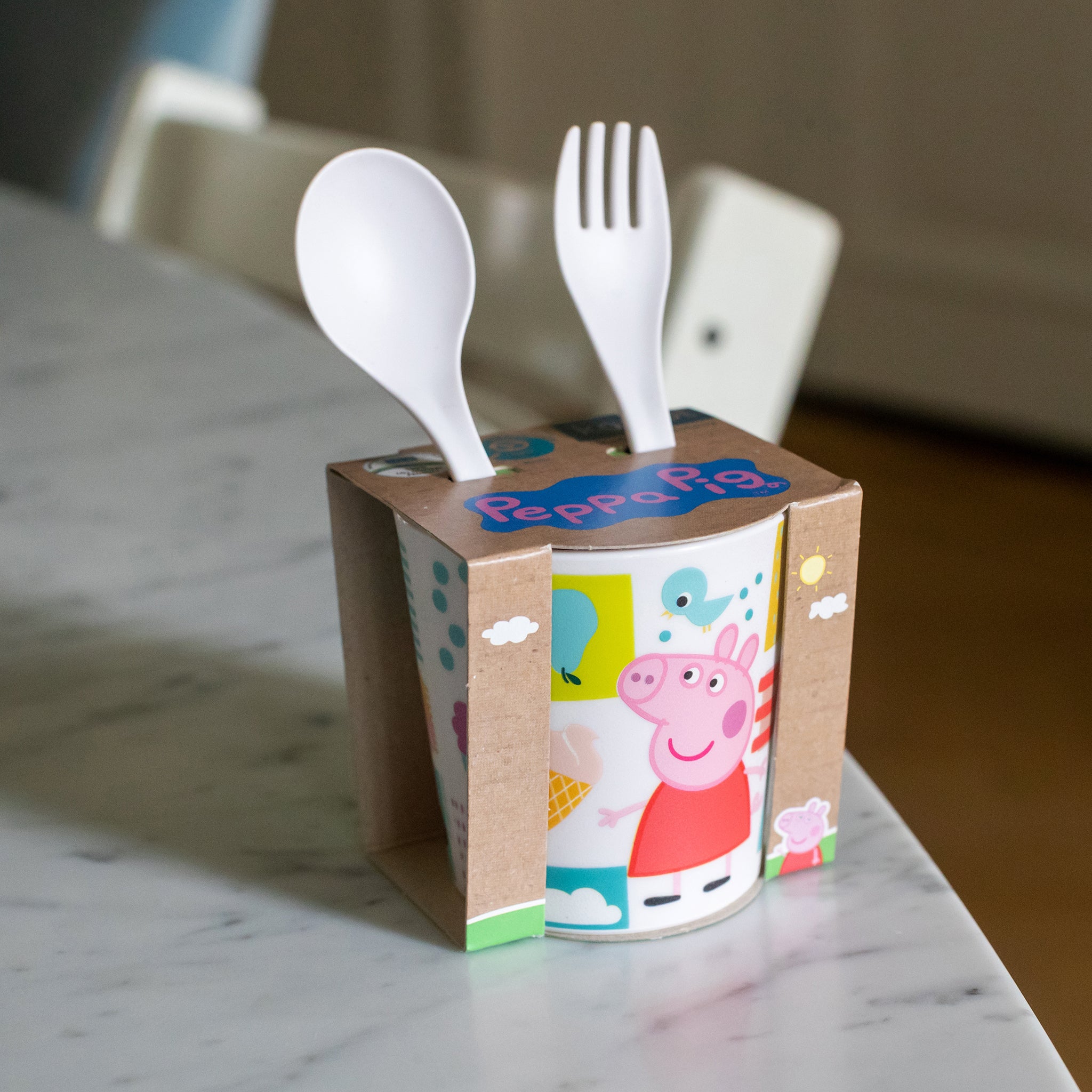 koziol Becher + Besteckset  EASY EATER SET PEPPA PIG