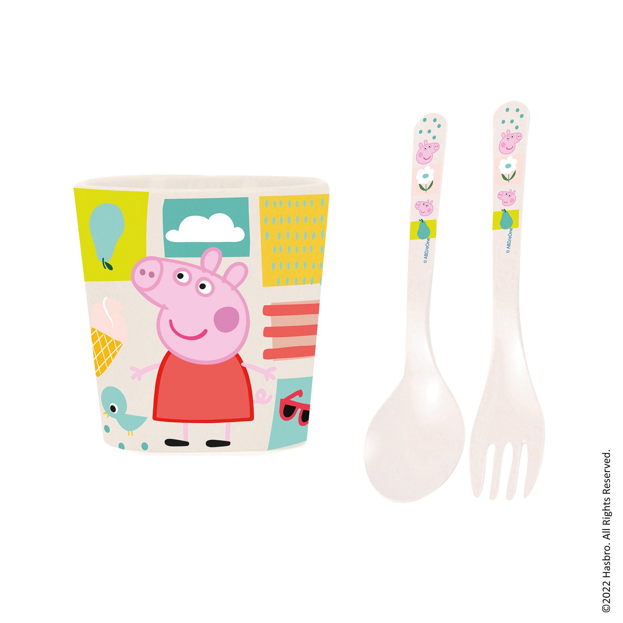 koziol Becher + Besteckset  EASY EATER SET PEPPA PIG