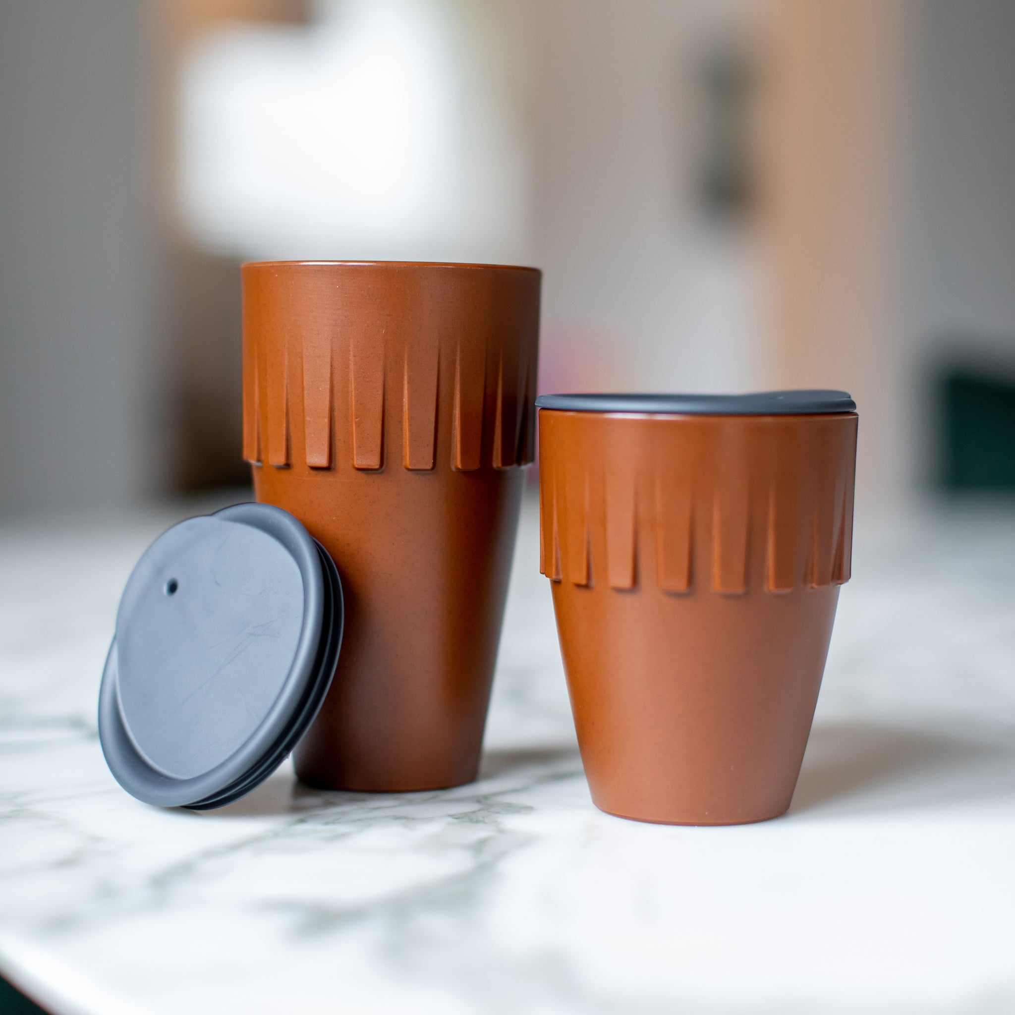 koziol Becher Cappuccino mit Deckel  CONNECT COFFEE 0,3