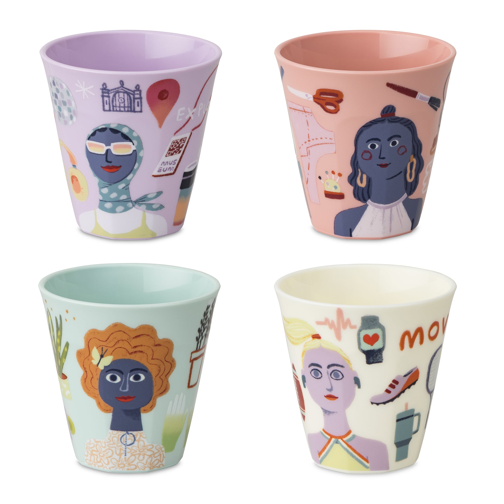 koziol Becher-Set NORA CUP M SISTERS