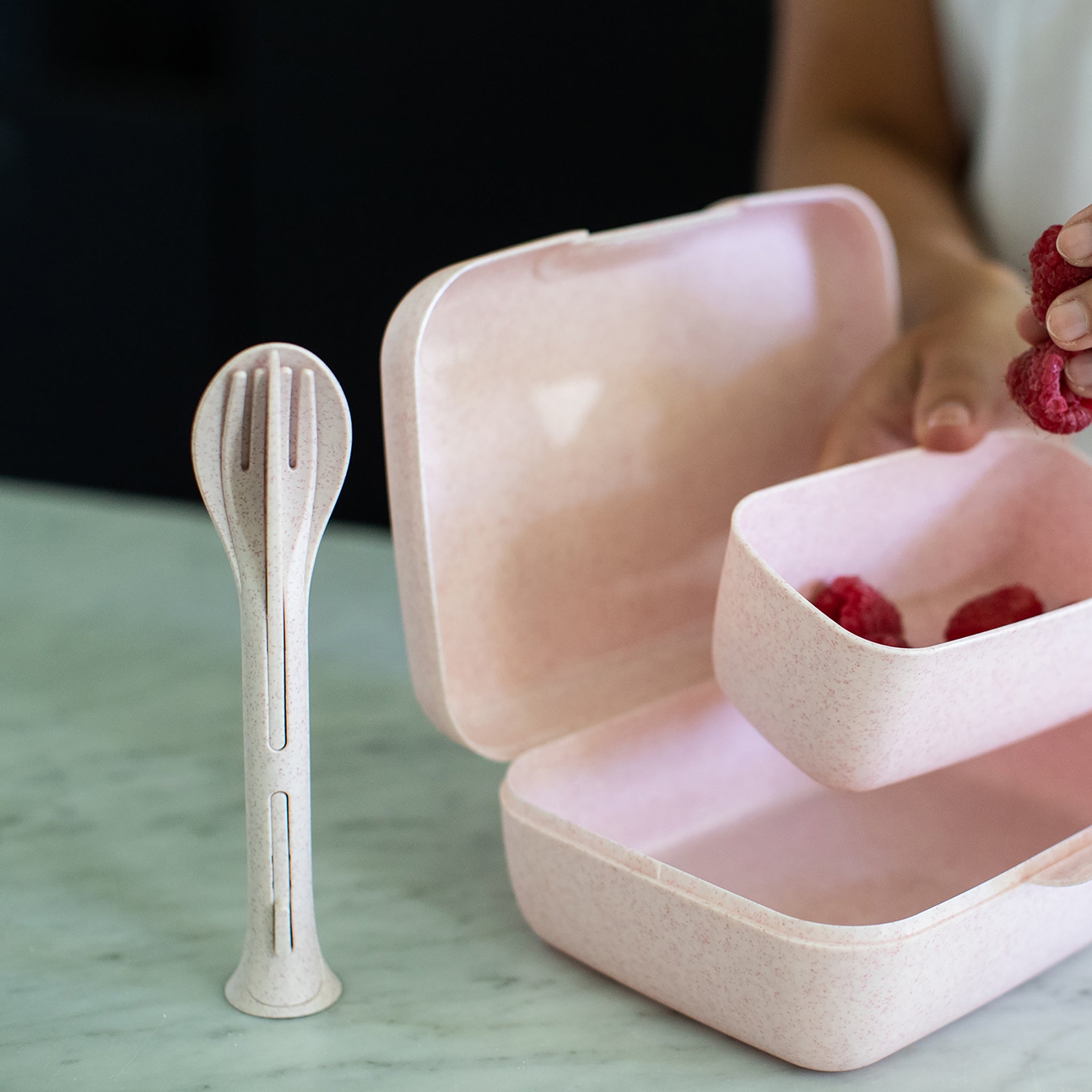 koziol Besteck-Set 3-teilig KLIKK POCKET