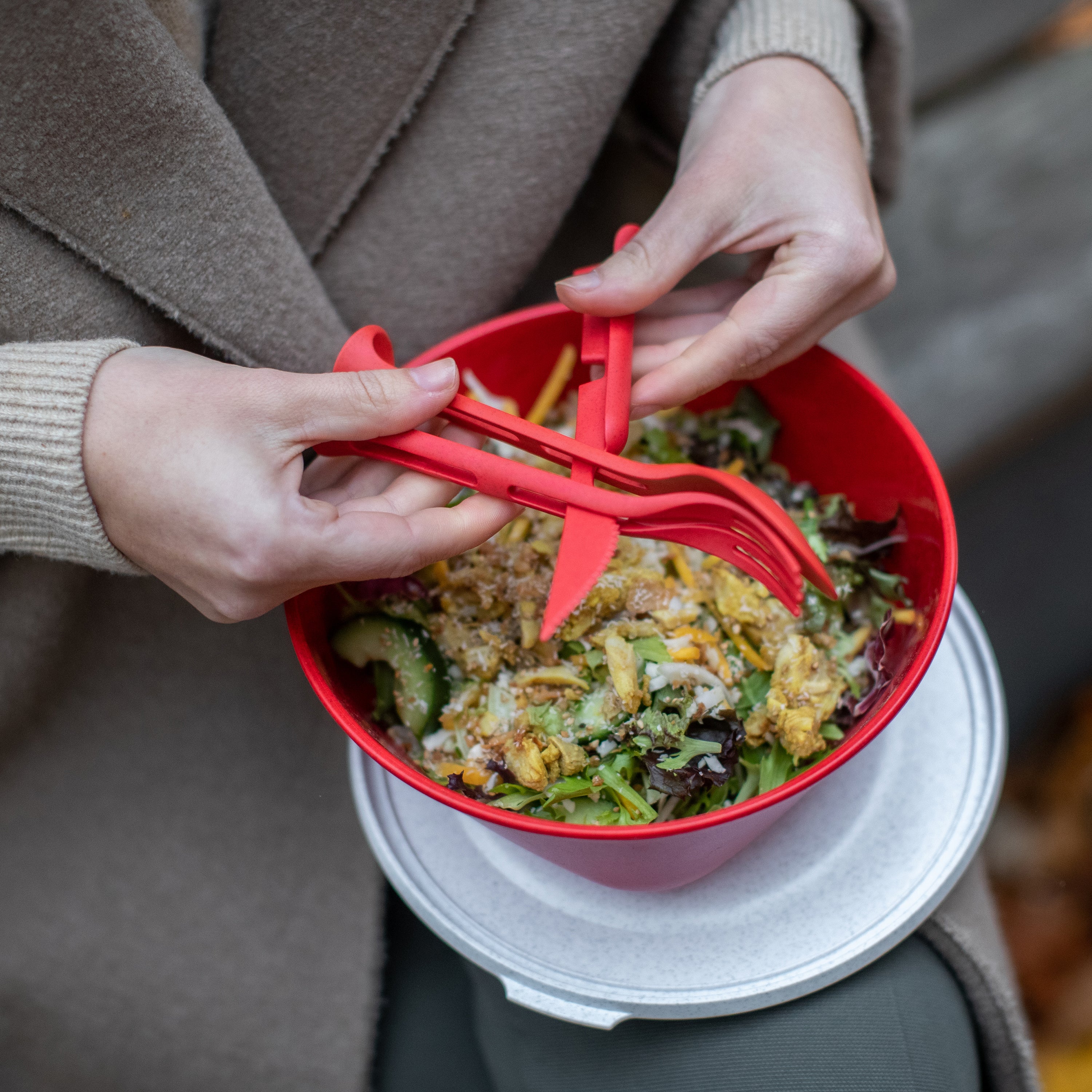 koziol Besteck-Set 3-teilig KLIKK POCKET