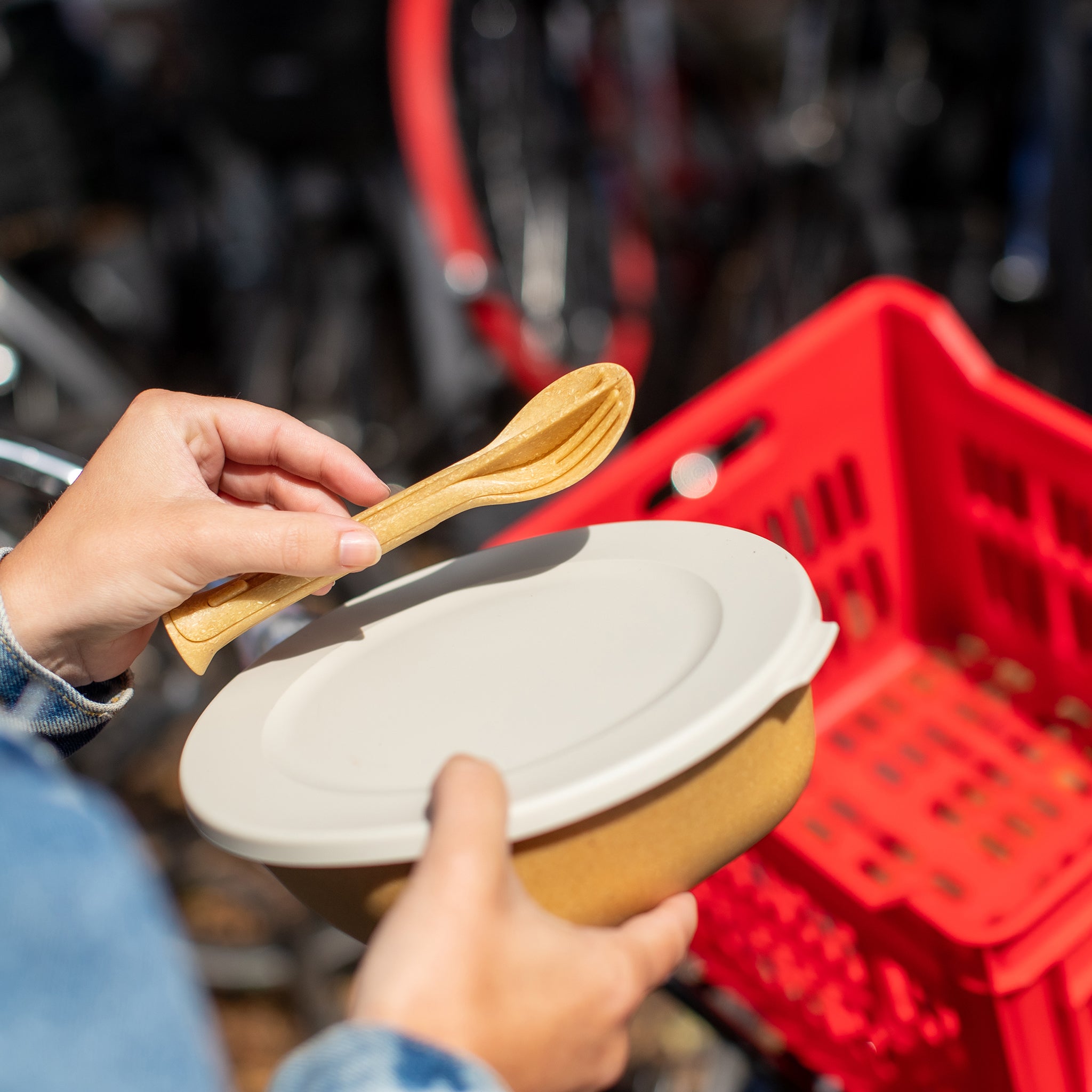 koziol Besteck-Set 3-teilig KLIKK POCKET