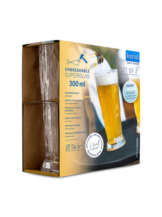 koziol Bierglas 2er-Set Superglas CLUB No. 10