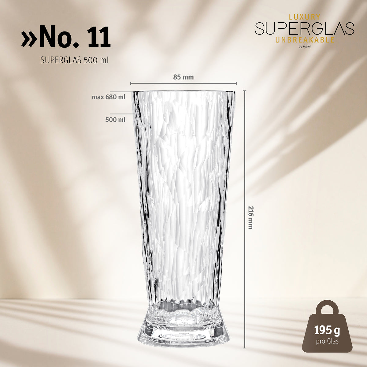 Beer Glass 2-piece Set Superglas No. 11