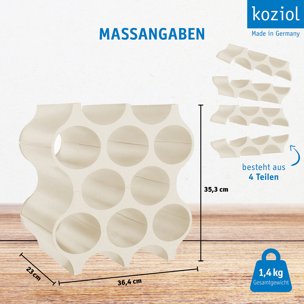 koziol Flaschenregal SET-UP