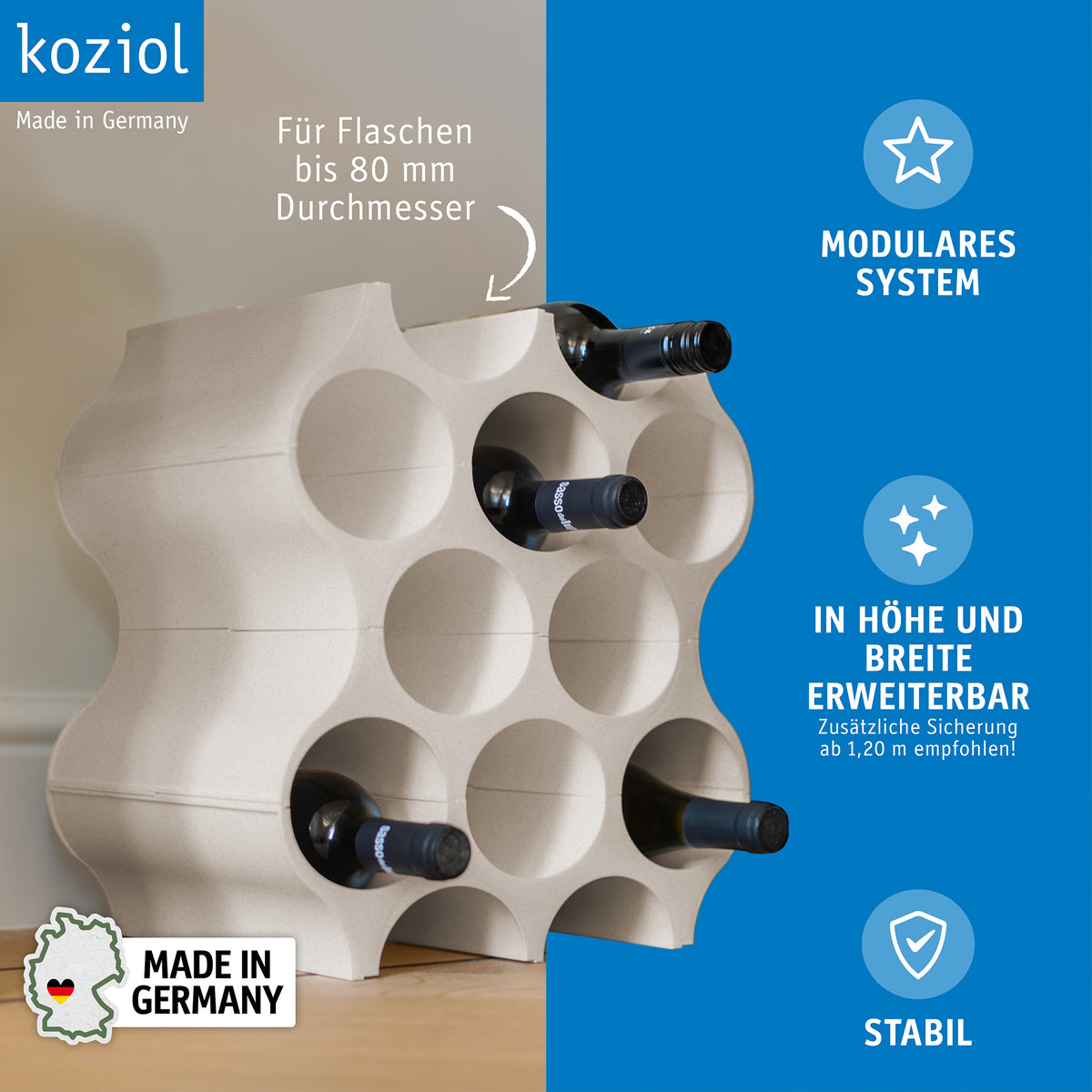 koziol Flaschenregal SET-UP