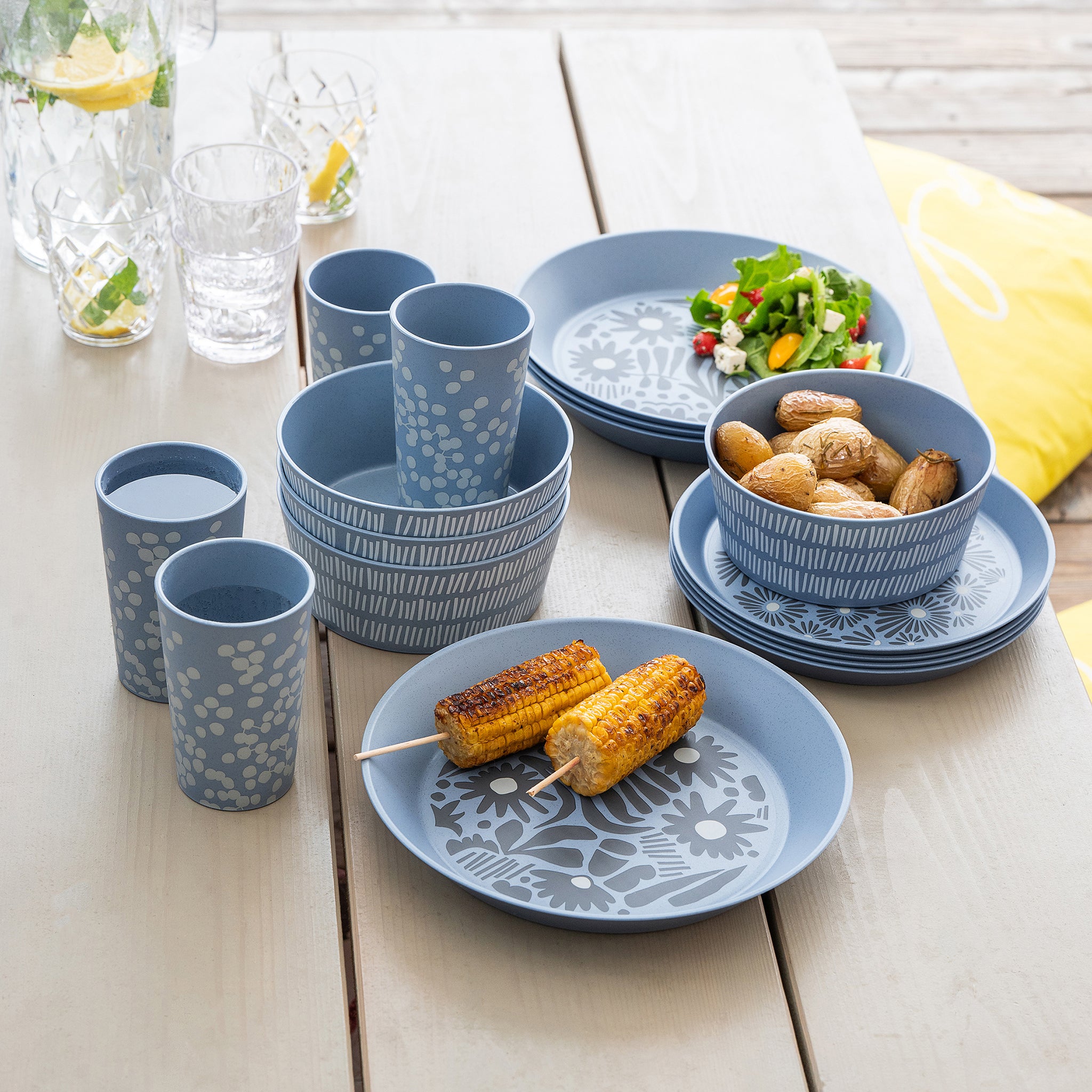 koziol Geschirrset 16-teilig BLOMSTER SET