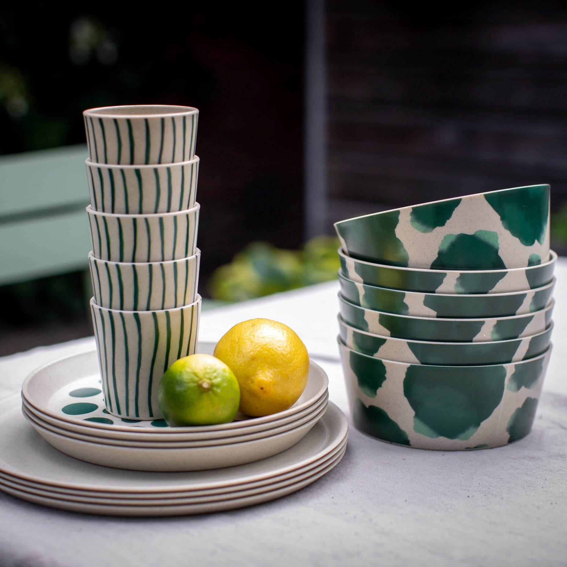 koziol Geschirrset 16-teilig CONNECT SET MONSTERA