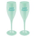 koziol Sektglas mit Druck CHEERS No. 1 EASY PEASY